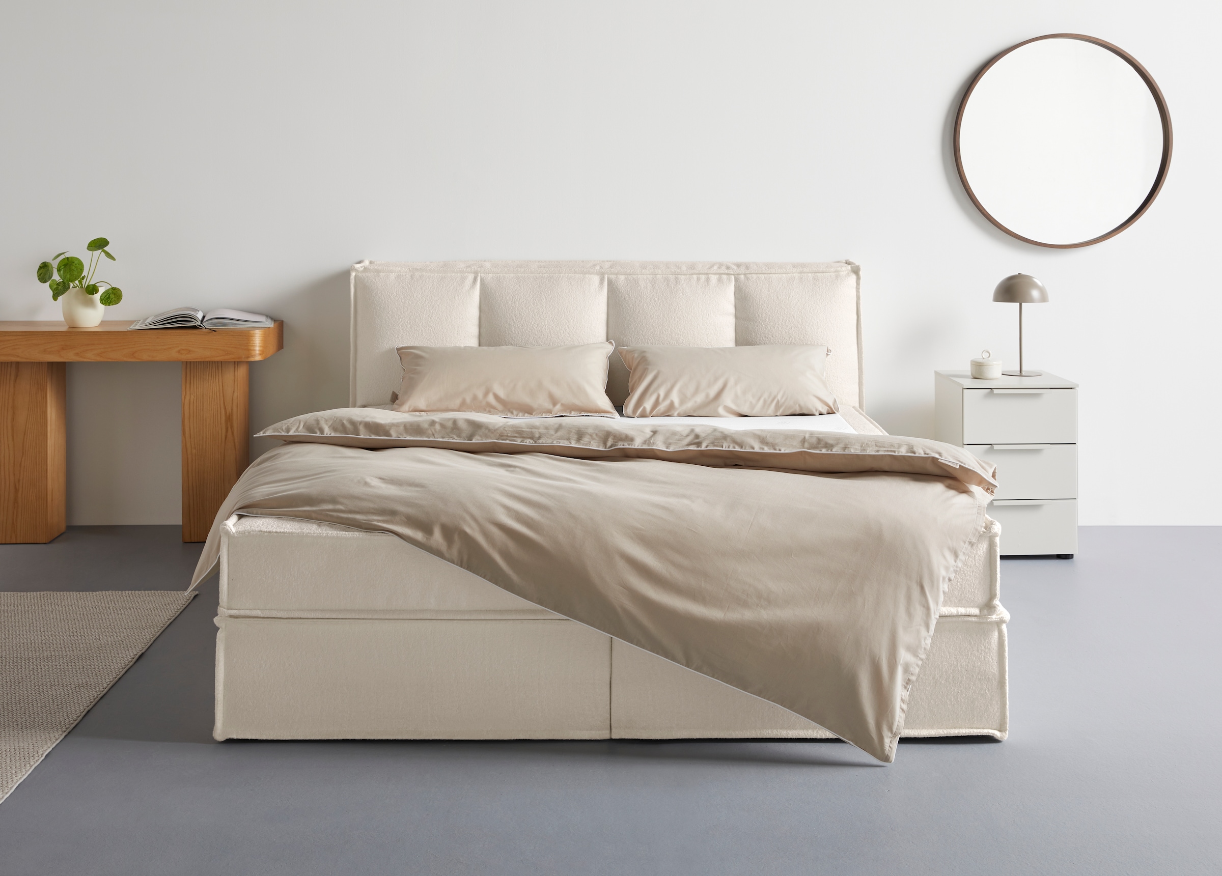 LeGer Home by Lena Gercke »Addyson« Härtegrade H2, H3 und H4 wählbar,  Boxspringbett inkl. Topper, 2 Matratzen