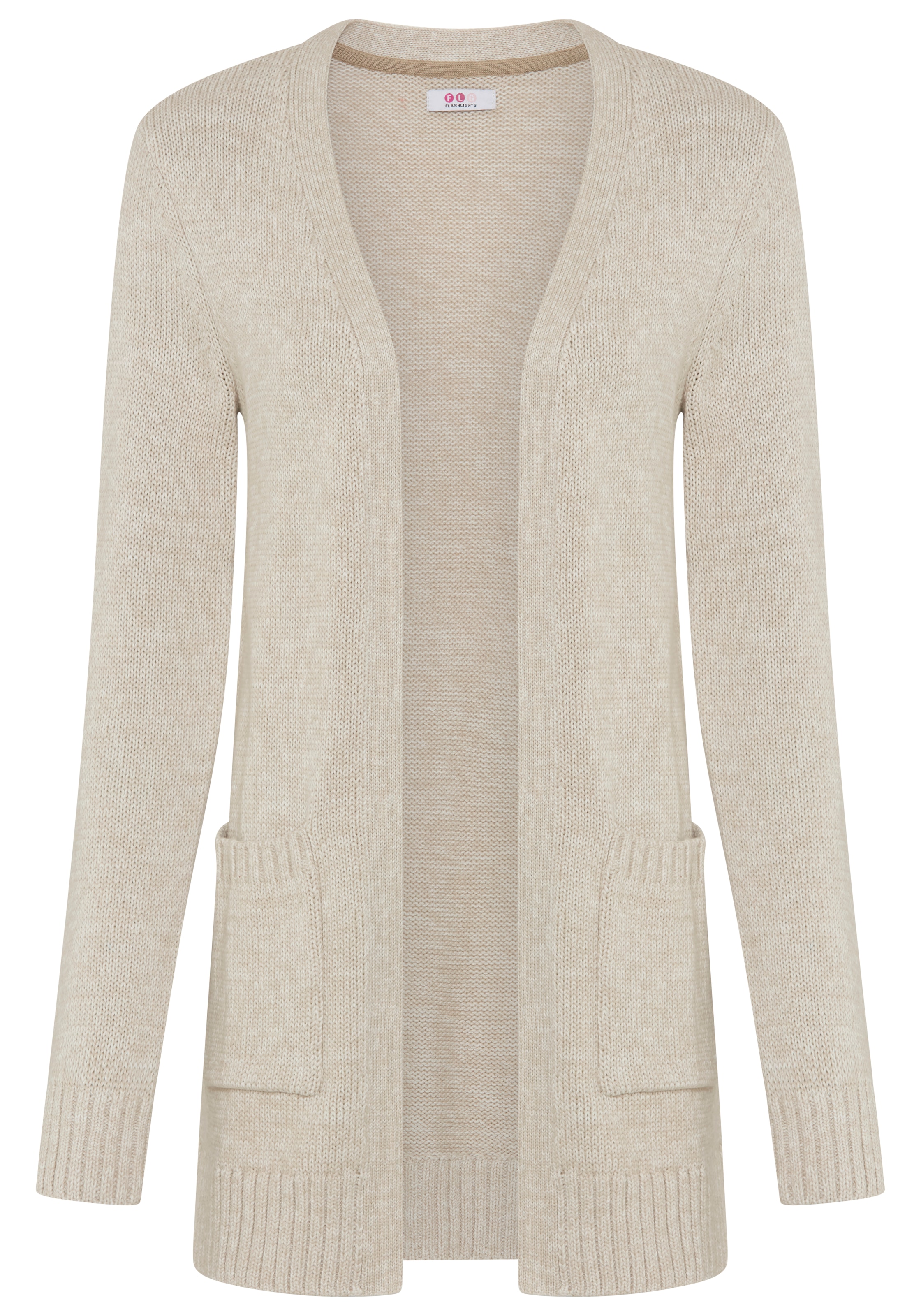 Flashlights Strickjacke »in melierter Optik, elastisches Material« mit aufgesetzten Taschen