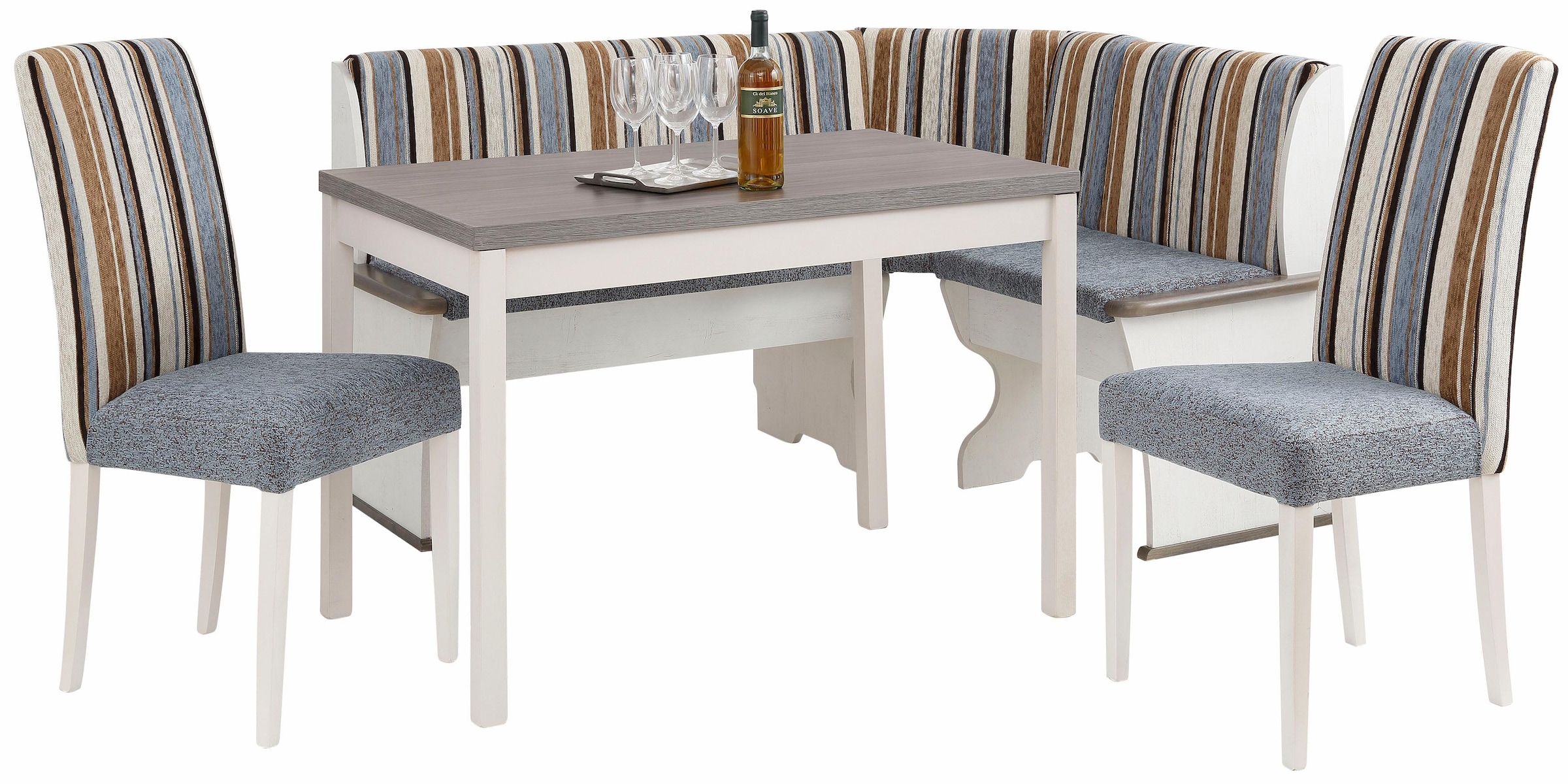 2 Stühlen OTTO Tisch (Set, tlg.), aus Home Set affaire Essbank, 3 Essgruppe bei kaufen bestehend und »Denis«,