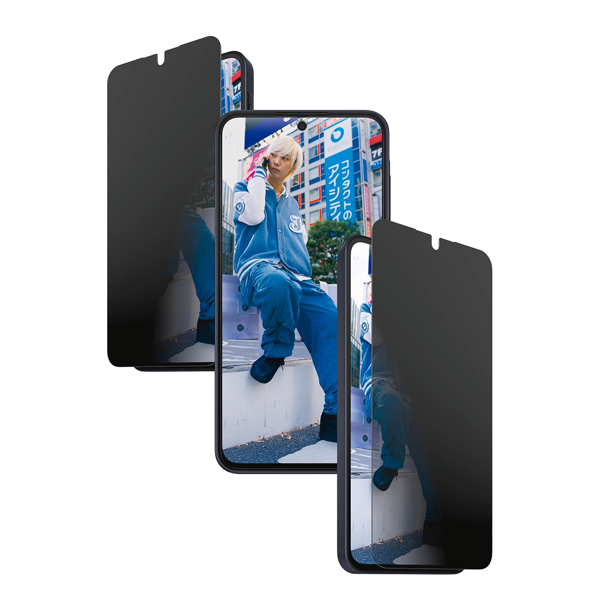 CARE by PanzerGlass Displayschutzglas »Ultra-Wide Fit 2-Way Privacy Screen Protector« für Samsung Galaxy A37 Displayschutzfolie, Schutzfolie, Bildschirmschutz, kratz- & stoßfest