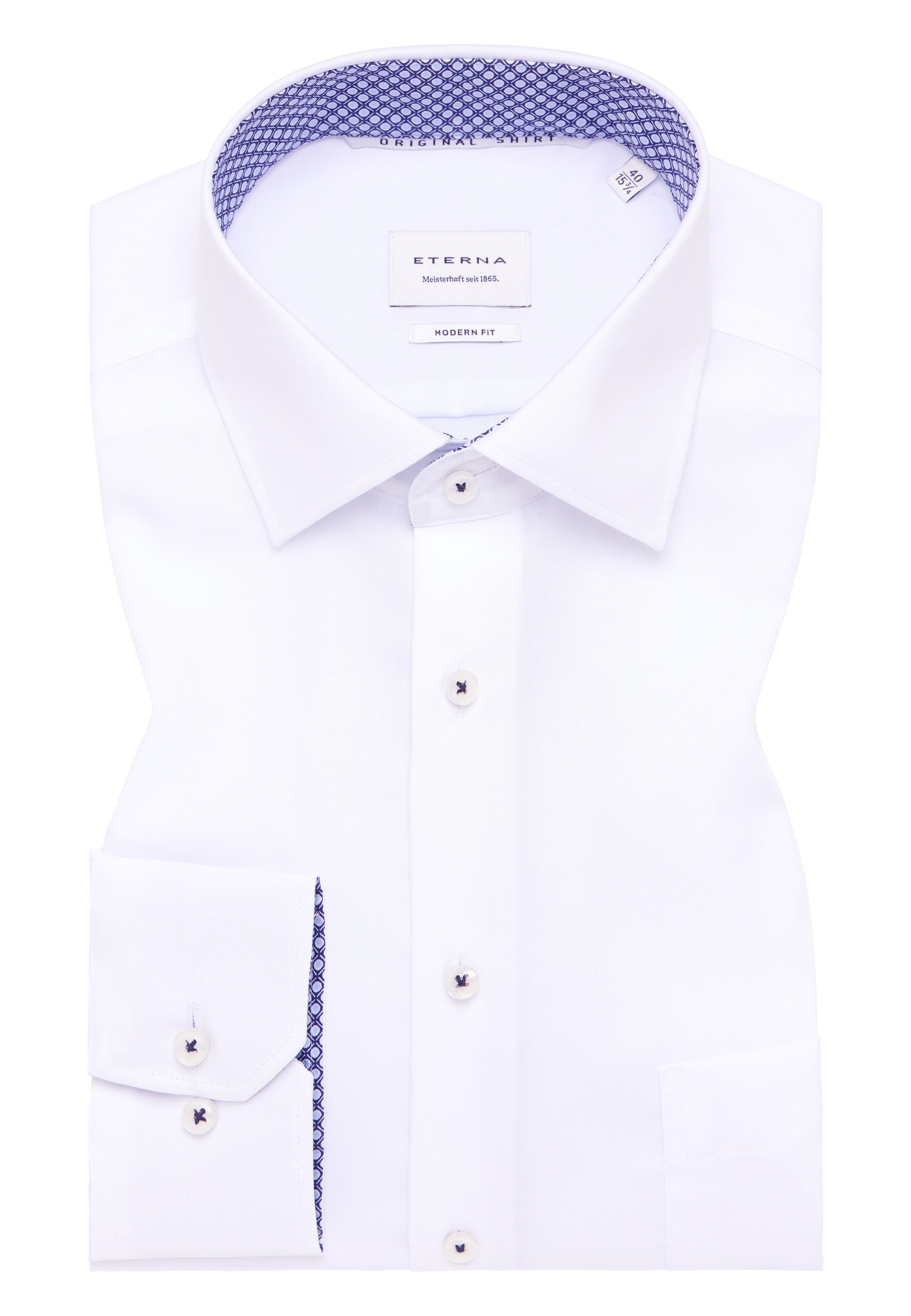 Eterna Langarmhemd »MODERN FIT« NON IRON (bügelfrei)