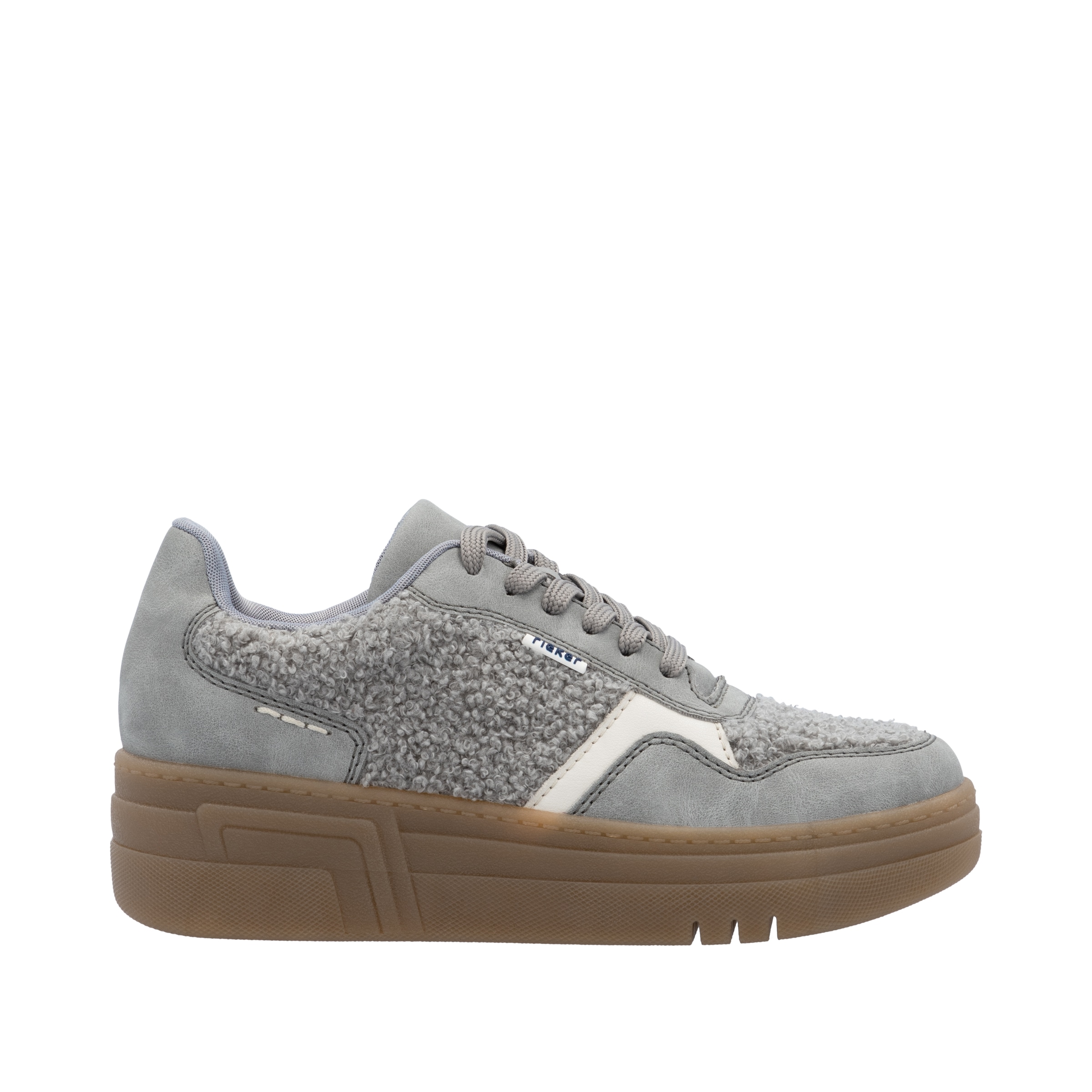 Rieker Plateausneaker  Basket-Sneaker, Schnürschuh, Halbschuh mit weichem Schaftrand