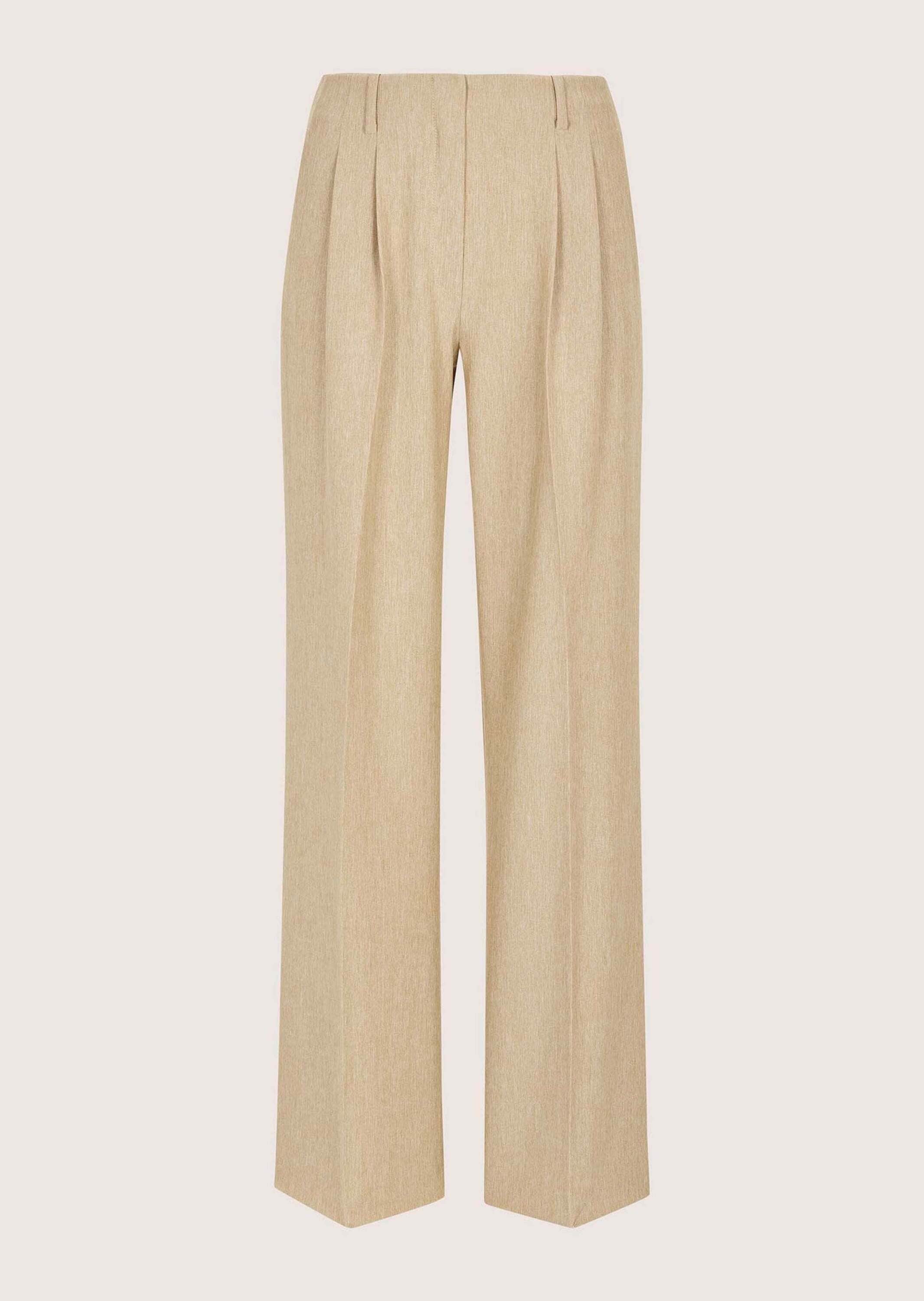 MADELEINE Stoffhose »Bundfaltenhose Sommerhose mit Bügelfalten«  Bundfaltenhose mit weitem Bein