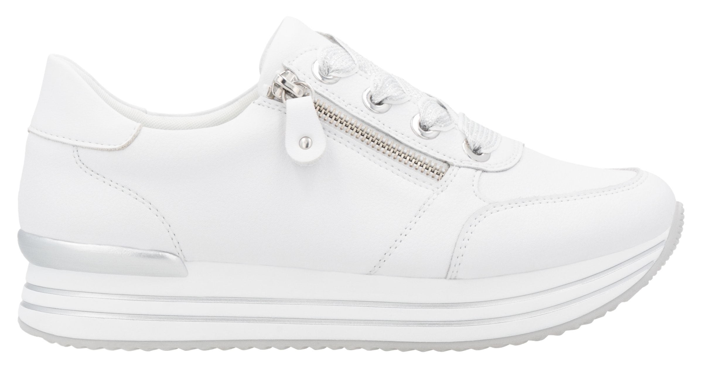 Remonte Plateausneaker, Freizeitschuh, Halbschuh, Schnürschuh mit gepolstertem Schaftrand
