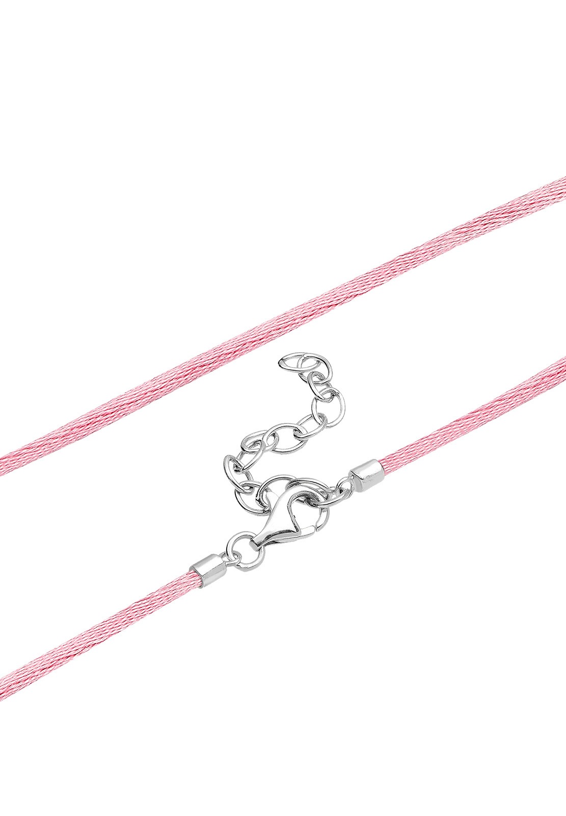 Elli Silberkette »Halskette Herz Edelweiss Kristalle 925 Silber«