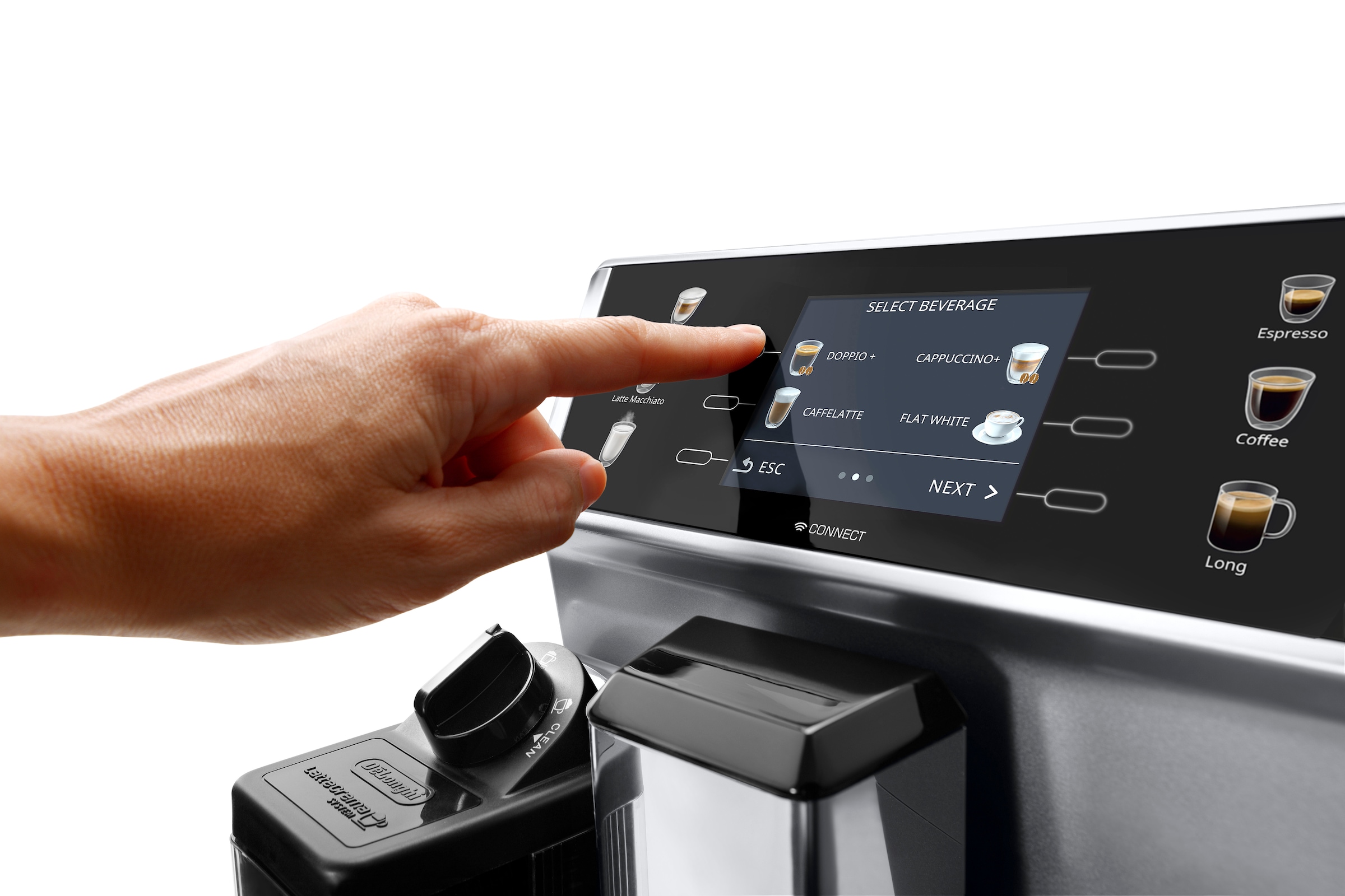 De'Longhi Kaffeevollautomat »PrimaDonna Class ECAM550.65.SB - Perfekter Milchschaum, Edelstahl«, 13 Rezepte, 5 Kaffeestärken & individuelle "Mein Kaffee" Funktion