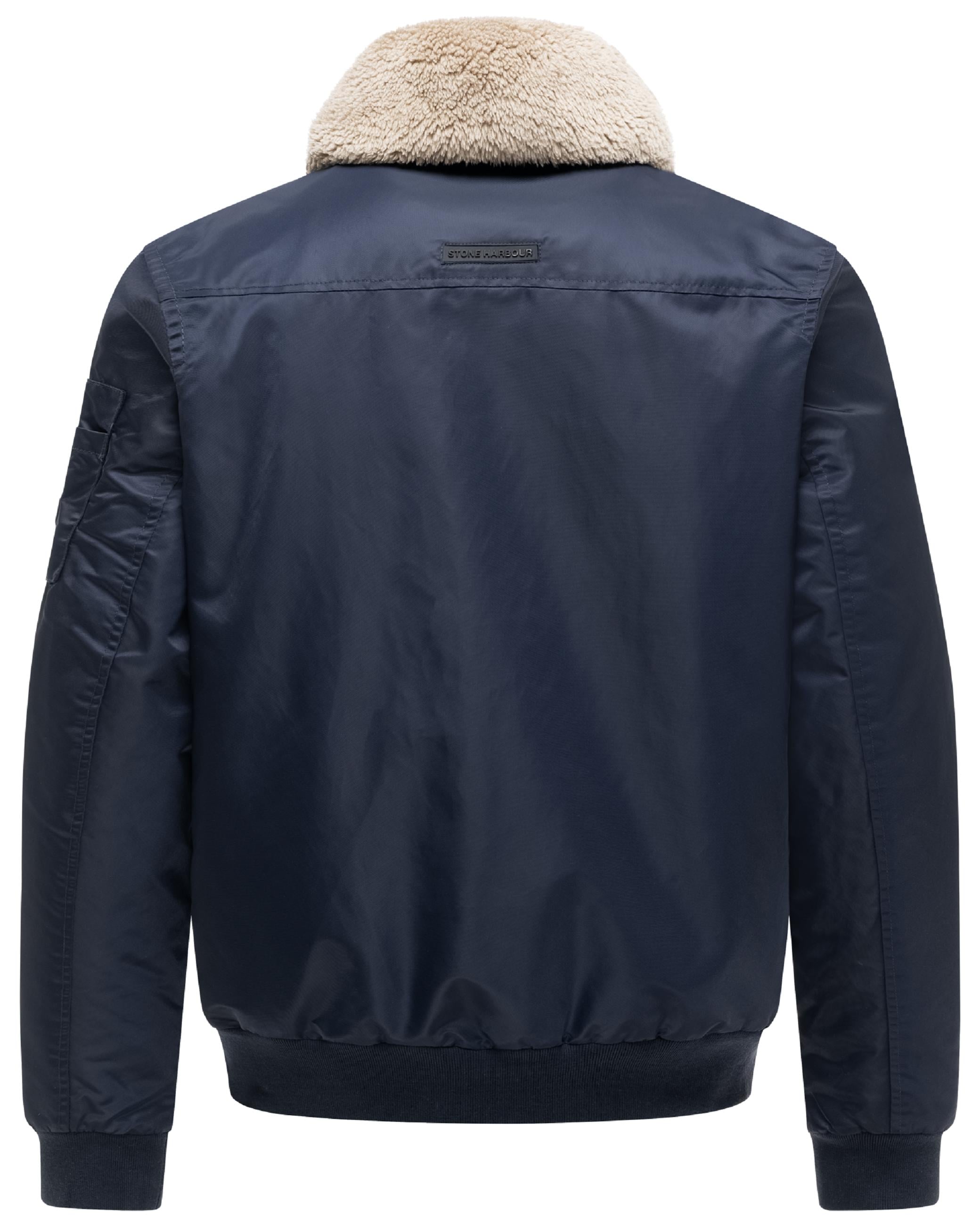 Stone Harbour Winterjacke »Winterjacke Somaeel XX« ohne Kapuze Warme Herren Hybridjacke mit Teddykragen