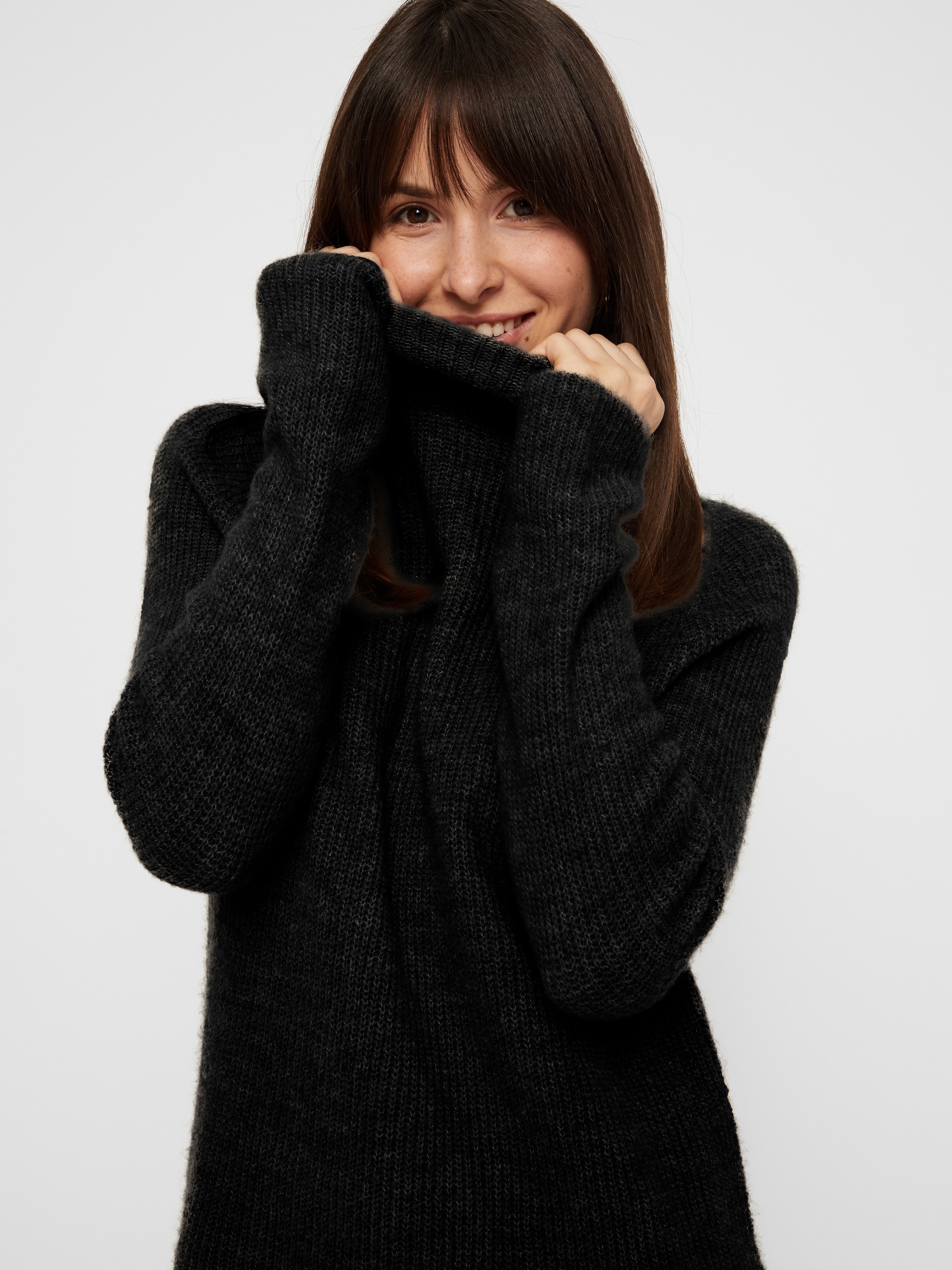 pieces Rollkragenpullover »PCELLEN LS LONG KNIT NOOS BC«