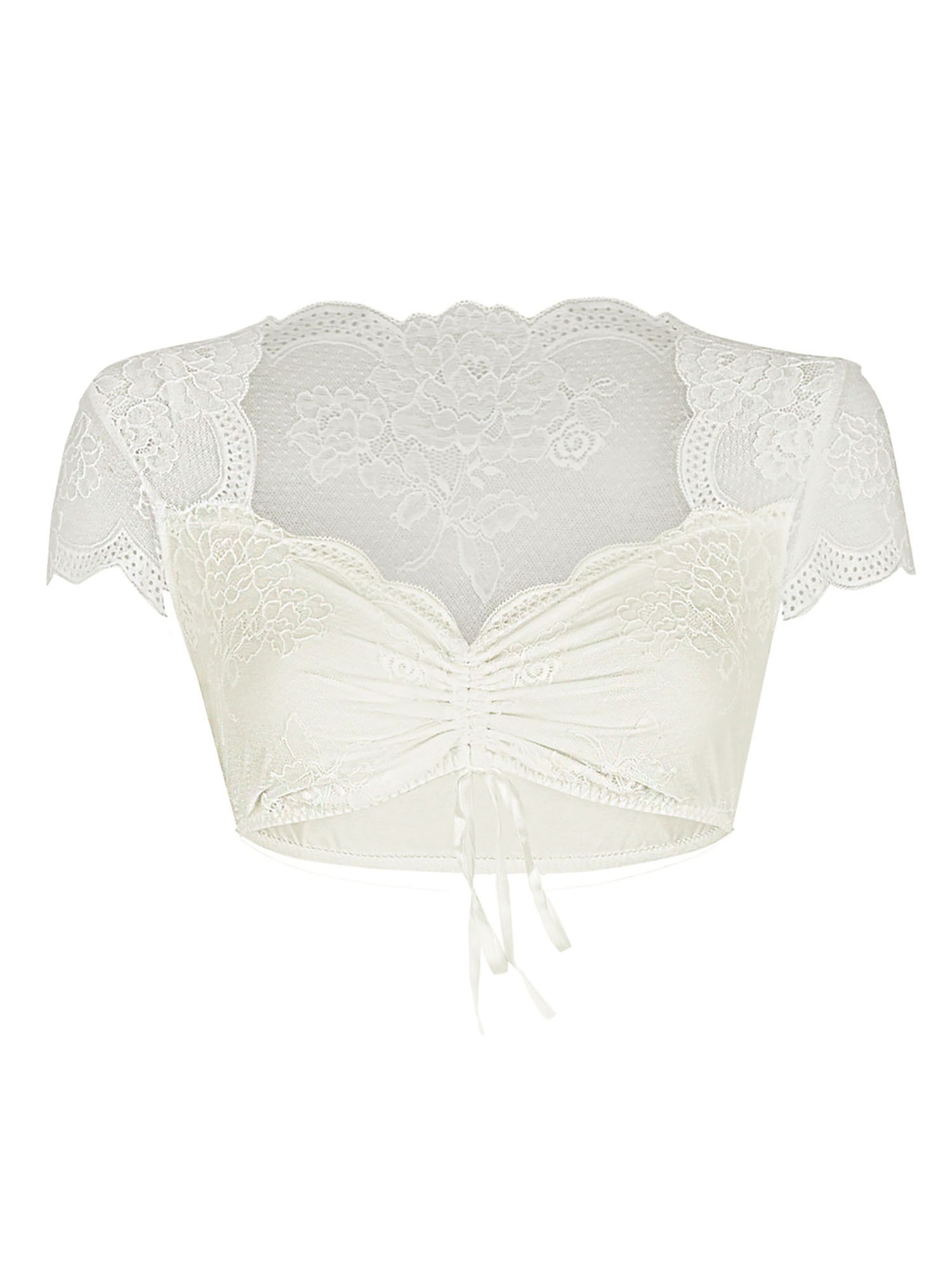 Nina Von C. Dirndlbluse »Dirndlbluse, kurzarm Tracht«