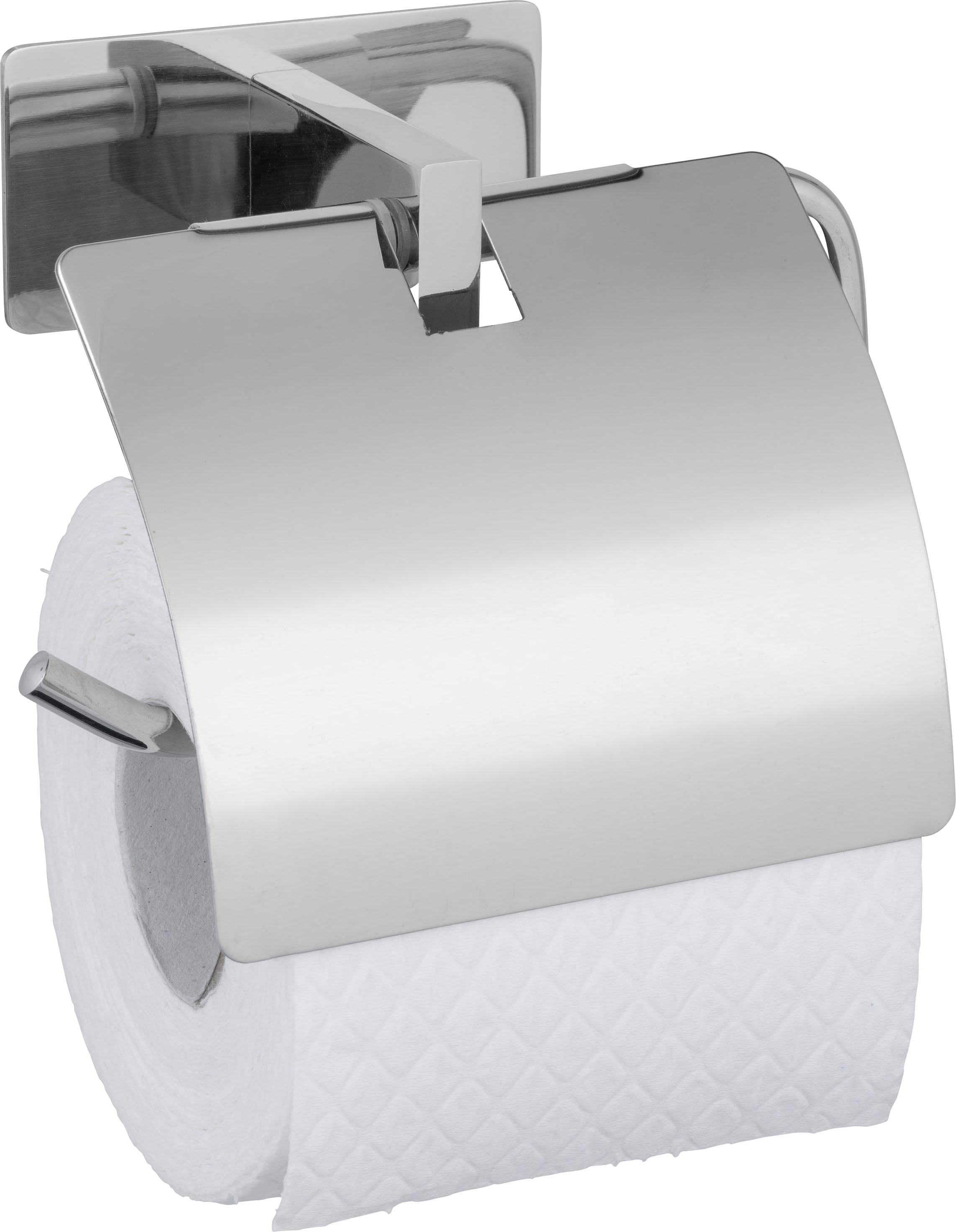 WENKO Toilettenpapierhalter »Turbo-Loc® Genova Shine«, Befestigen ohne bohren