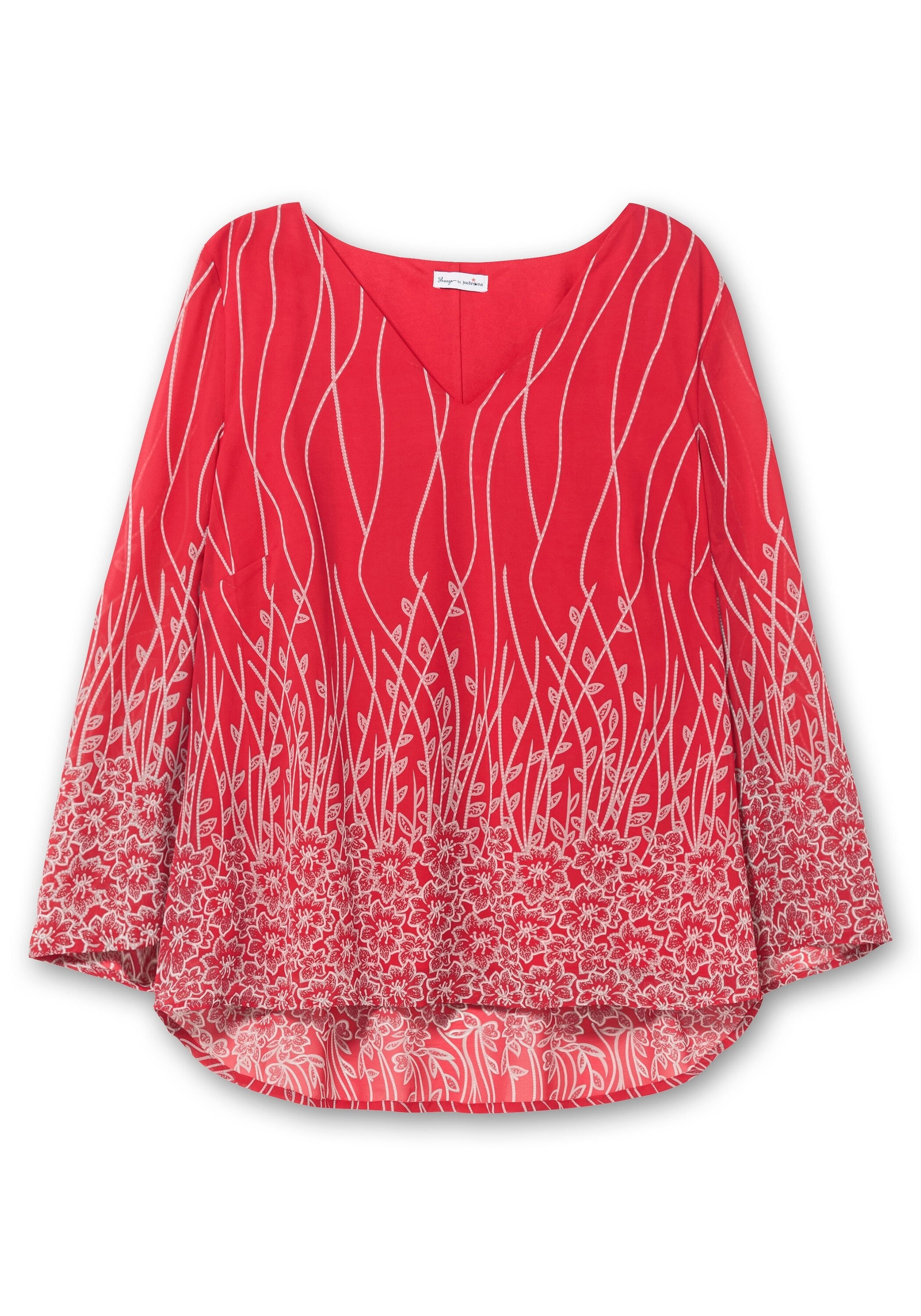 Sheego Tunika »Tunika aus Chiffon, mit blickdichtem Untershirt«