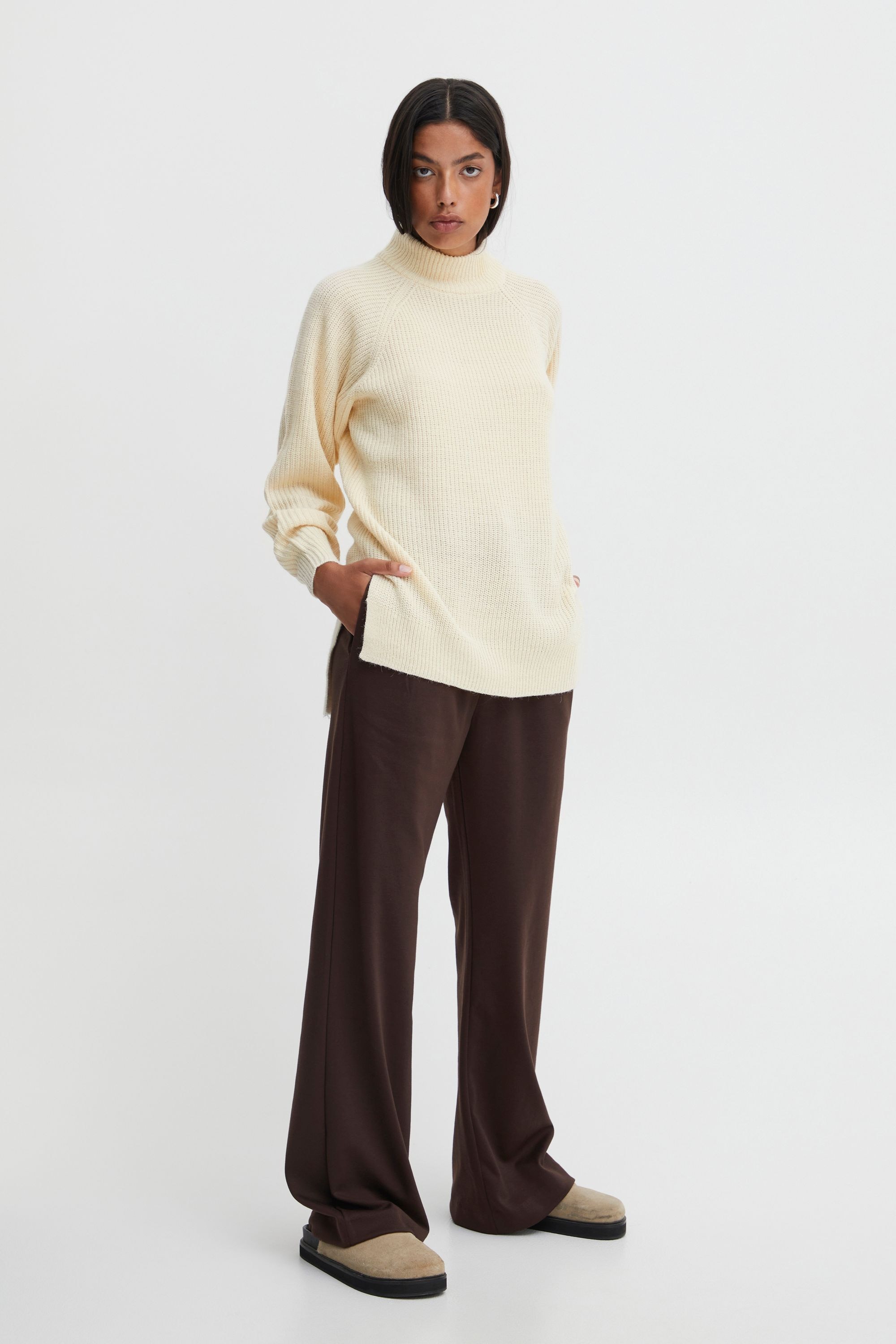 Ichi Strickfleece-Pullover »Strickpullover IHMaratt«