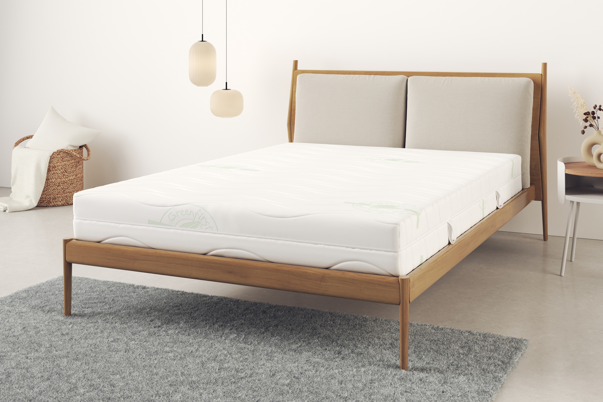 my home Taschenfederkernmatratze »Diamond Greenfirst Comfort, 90x200 cm, 140x200 cm & weitere Größen«, 20 cm hoch, Raumgewicht: 35 kg/m³, 500 Federn, (1 St.), Matratzen H2 / H3 / H4, ergonomisch, atmungsaktiv
