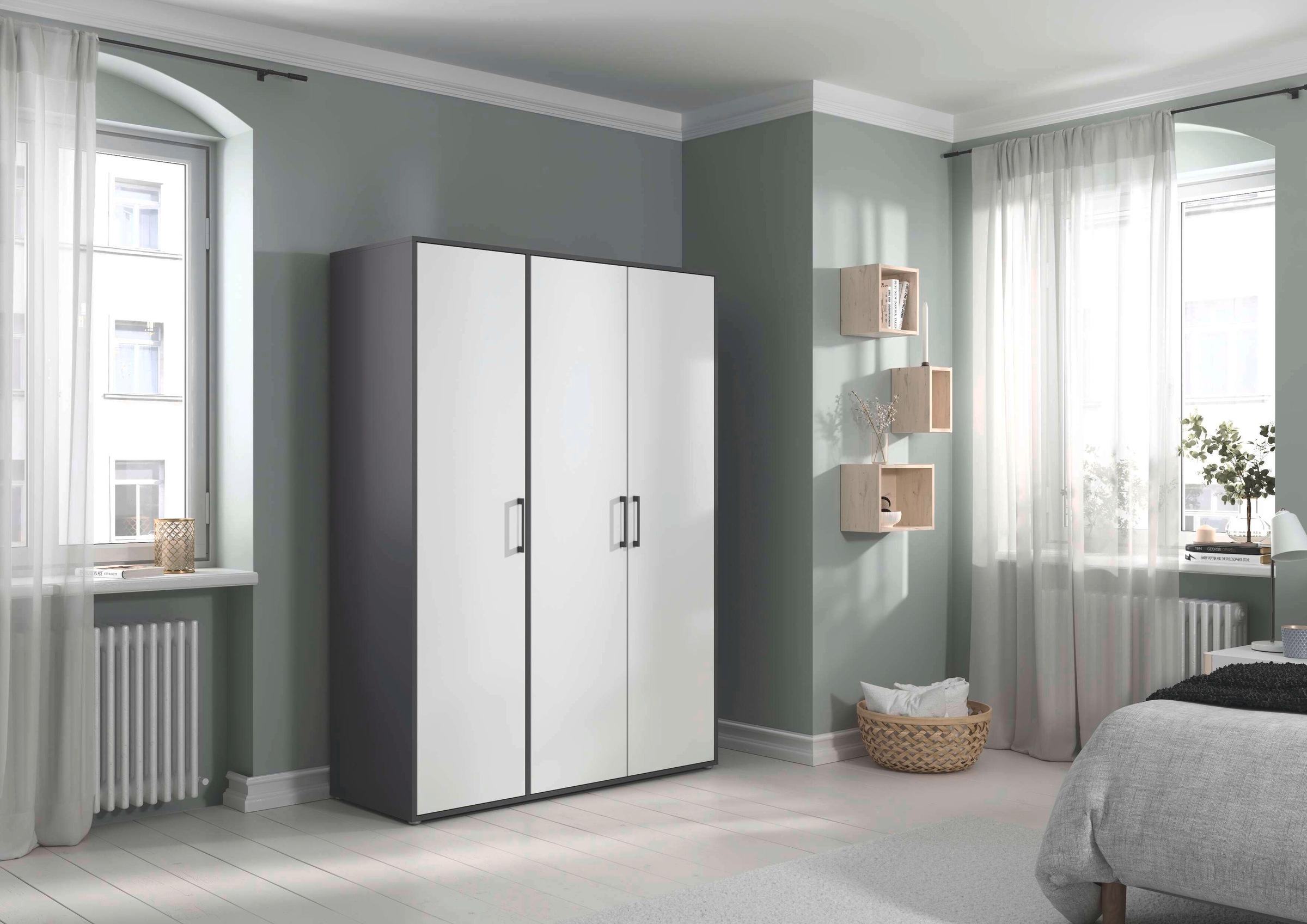 INOSIGN BY RAUCH Kleiderschrank »Schrank Garderobe Schlafzimmer Stauraum PAULLY TOPSELLER Wäscheschrank«, (mit 3 unterschiedlichen Griff-Varianten) 3 Griffvarianten MADE IN GERMANY