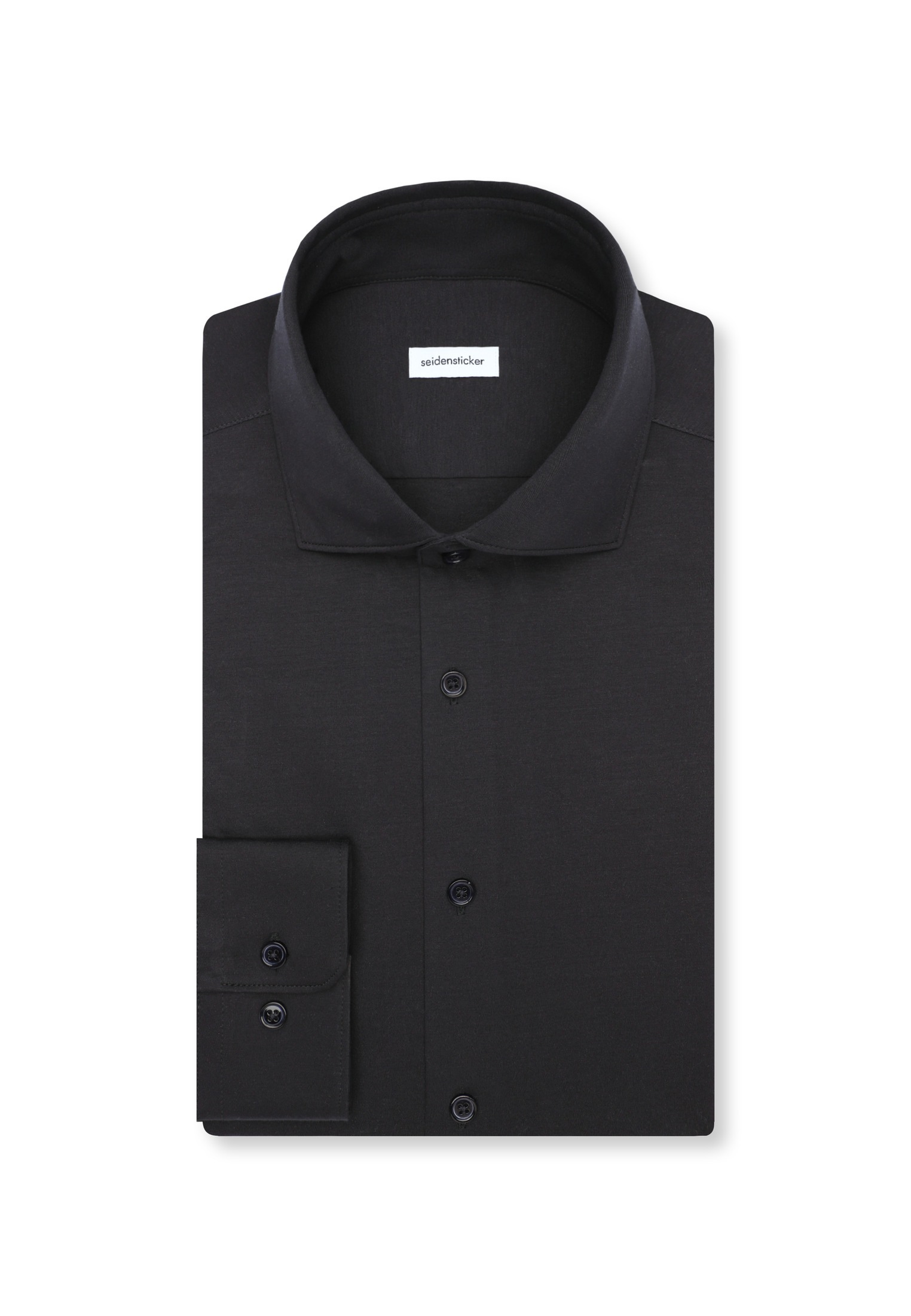 seidensticker Businesshemd »Schwarze Rose« Shaped 1/1 Kentkragen Uni