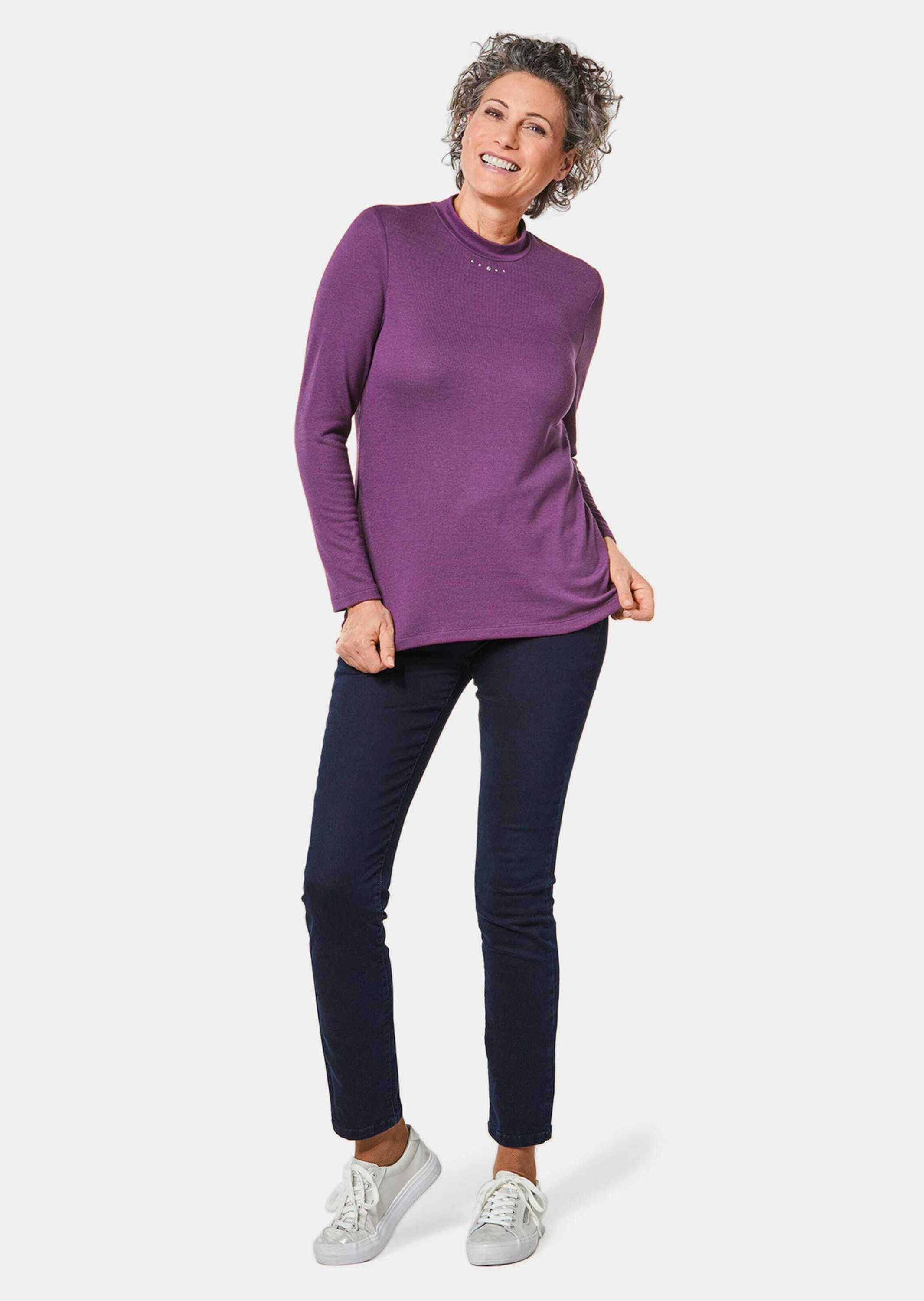 GOLDNER Longpullover »Kurzgröße Strickshirt«