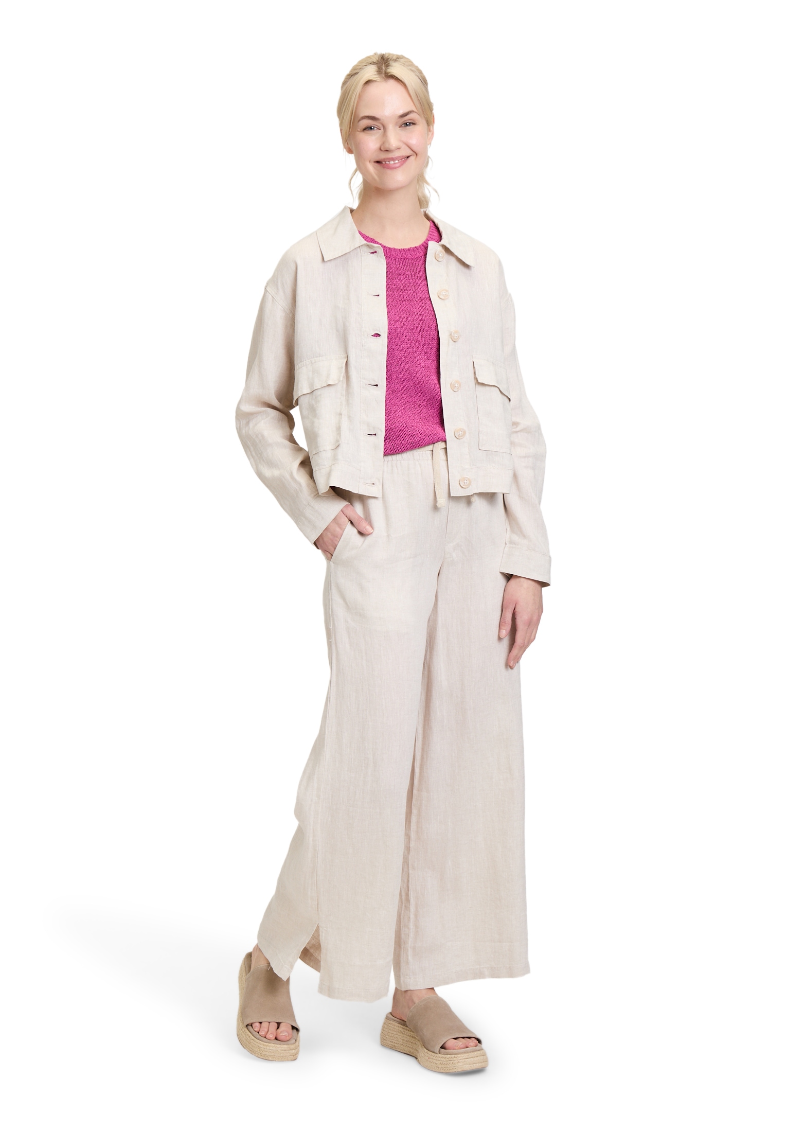 Cartoon Leinenhose »Leinenhose mit Taschen«