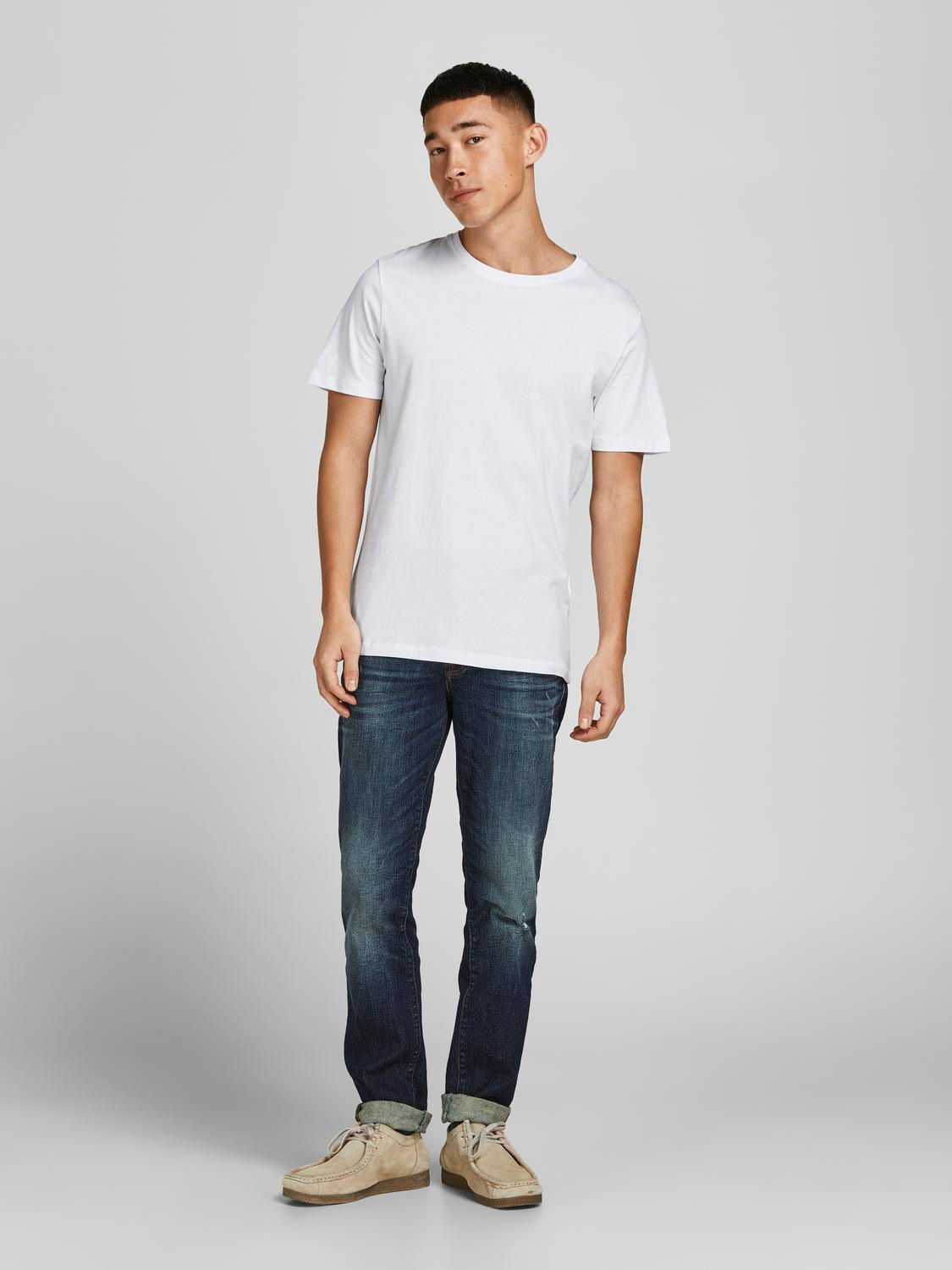 Jack & Jones Rundhalsshirt »JJEORGANIC BASIC TEE SS O-NE 3PK MP NOOS«, (Packung, 3 tlg.)