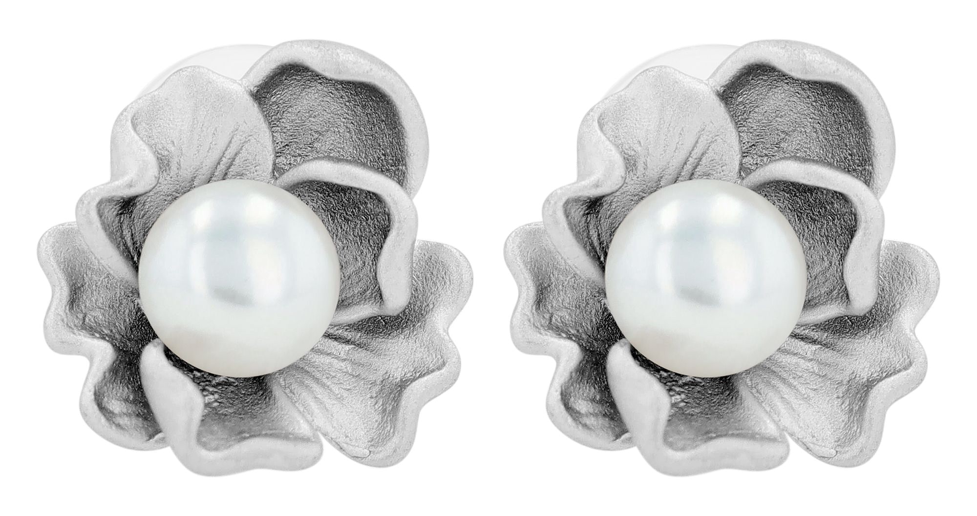 Adelia´s Paar Ohrstecker »Damen Ohrringe ¿ Ohrstecker aus 925 Silber mit Süßwasserperle«