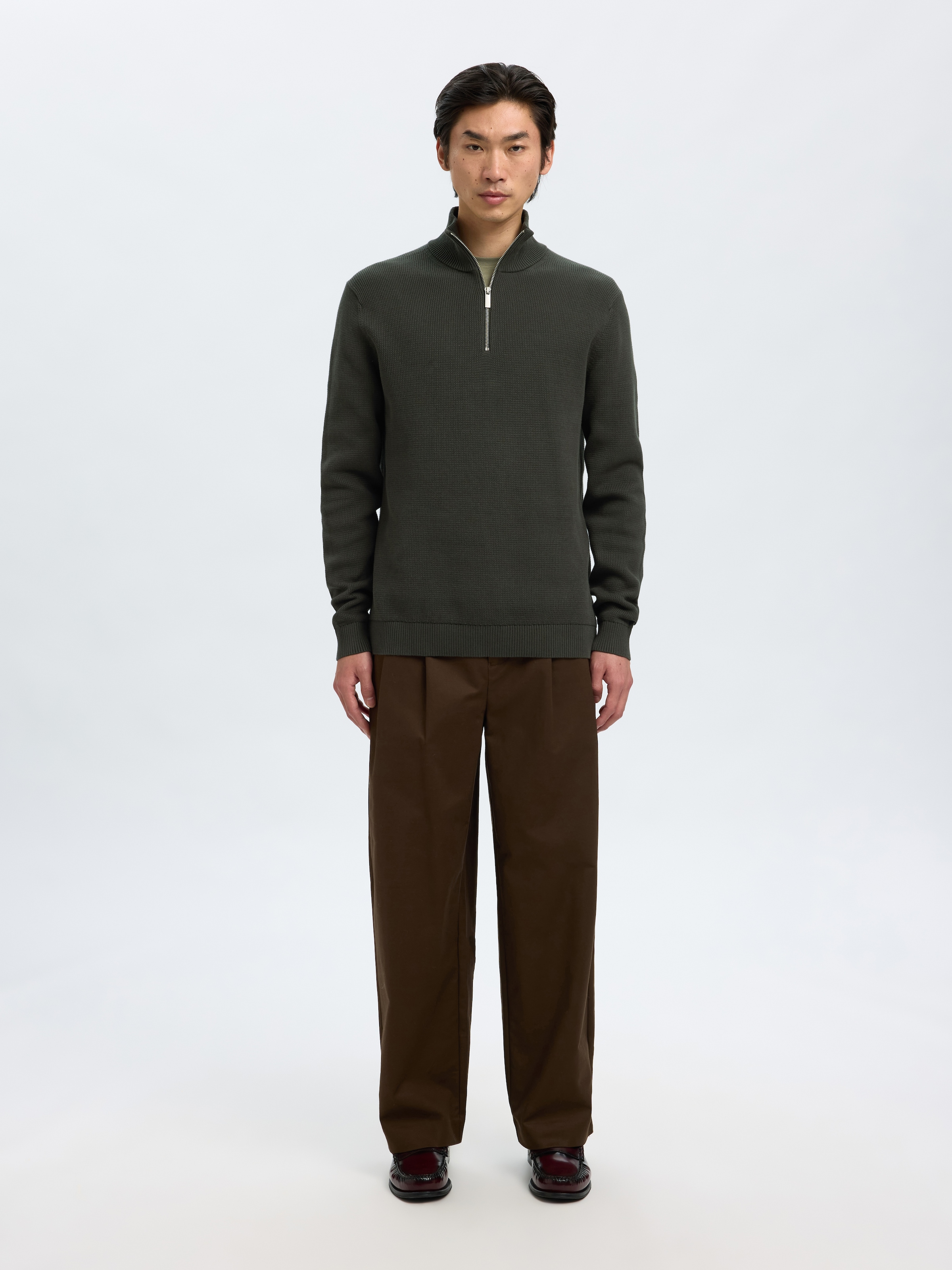 SELECTED HOMME Troyer »SLHDANE LS KNIT STRUCTURE HALF ZIP NOOS«