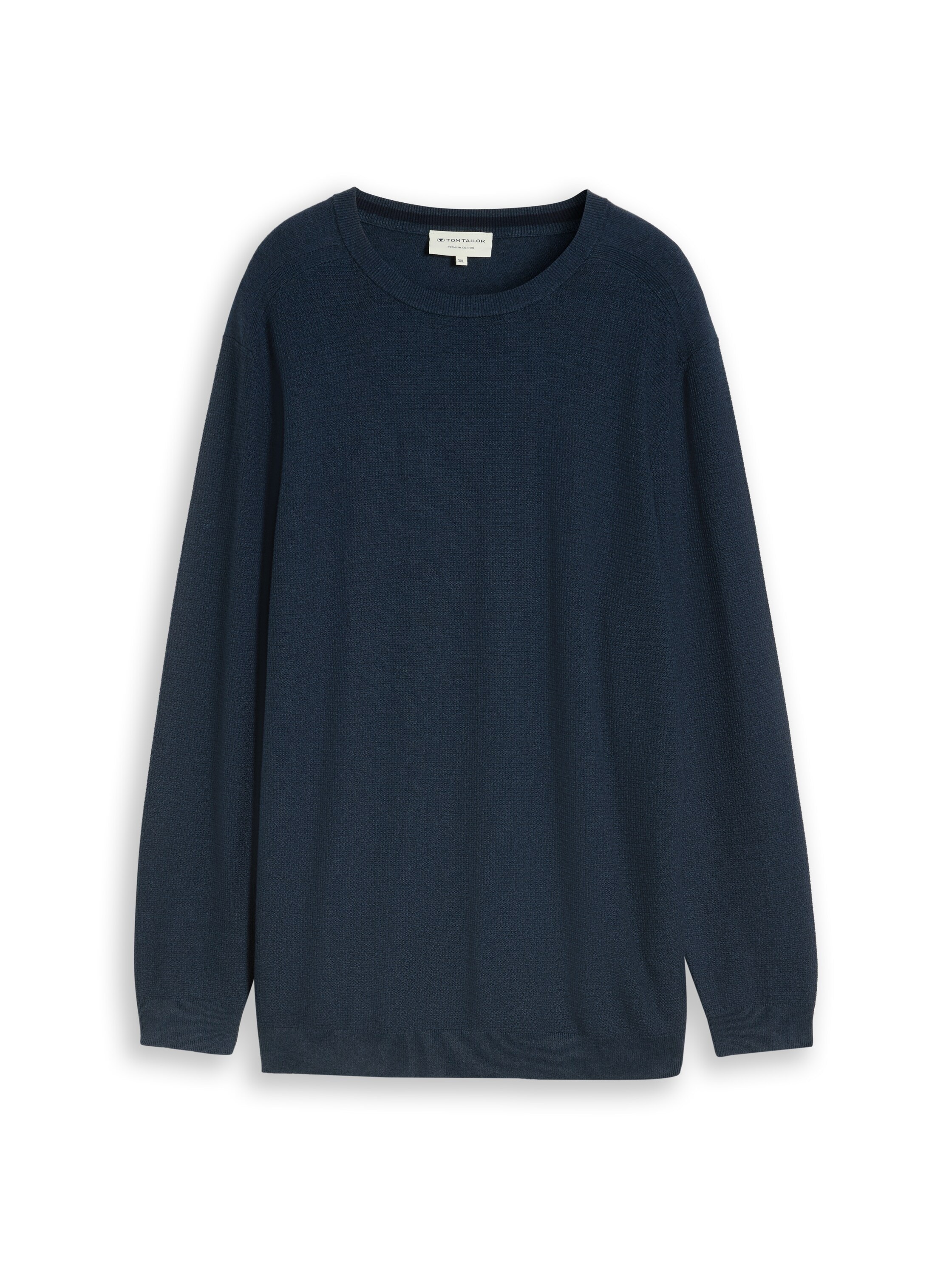 TOM TAILOR PLUS Strickpullover mit Rundhals / Große Größen