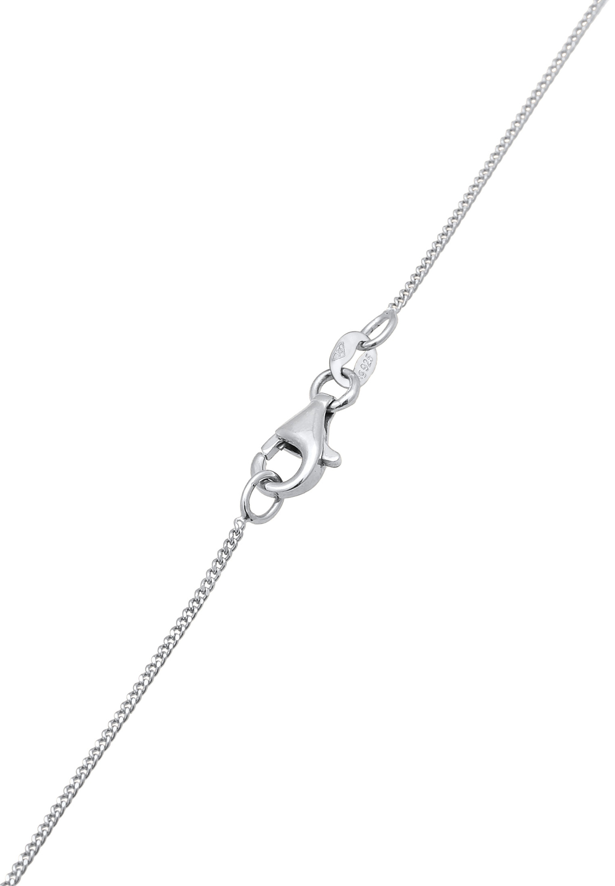 Elli Y-Kette »Halskette Y-Halskette Synthetische Perle Weiß 925 Sterling Silber, mit Kristallen von Swarovski®«