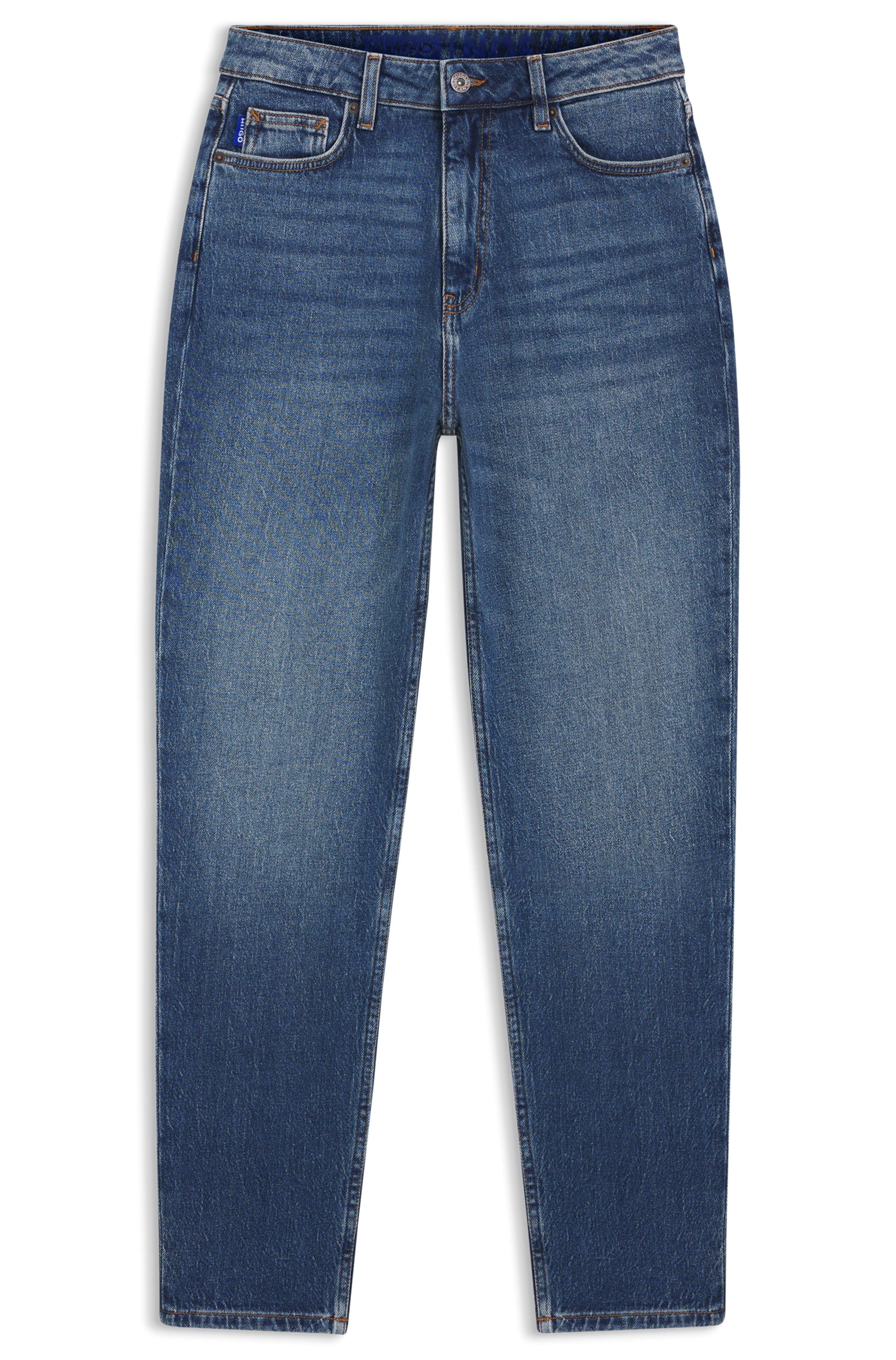 HUGO Blue Mom-Jeans »Noe« Straight Fit Jeans mit hoher Leibhöhe