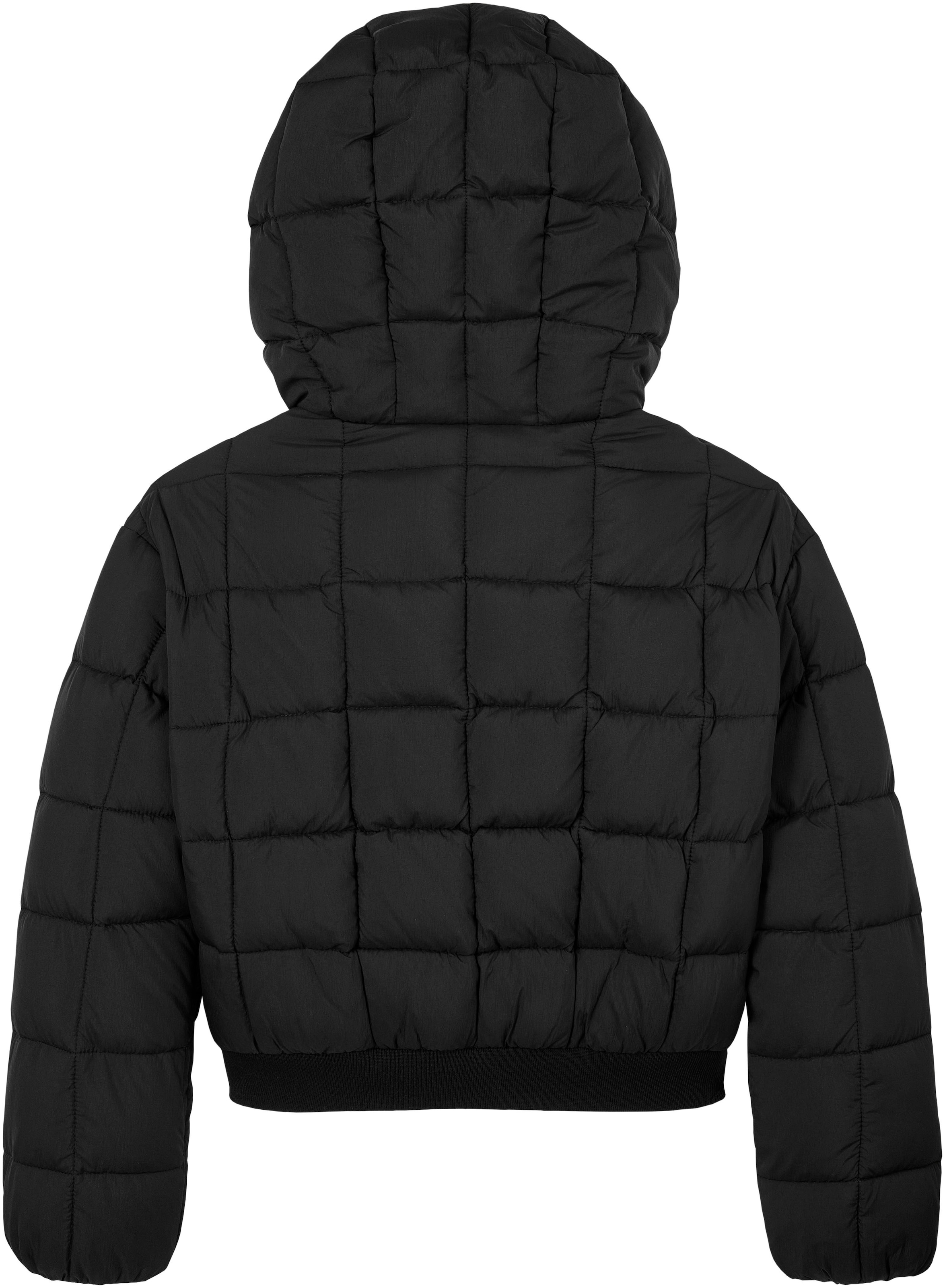 Calvin Klein Jeans Outdoorjacke »ARCHIVE GRID PUFFER JACKET«, mit Kapuze, für Kinder bis 16 Jahre