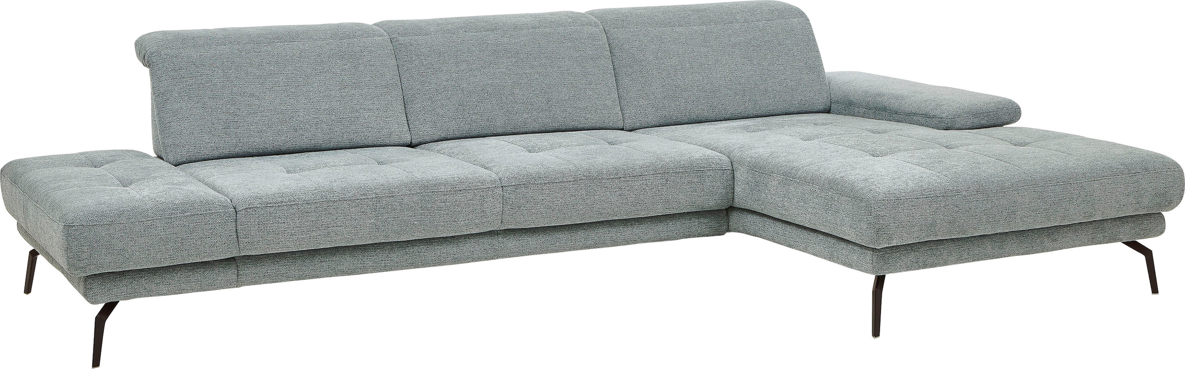 Die PlanBar Ecksofa »MP-IN20126 L-Form«, mit Kopfteilverstellung, optional Sitztiefen- & Armteilverstellung