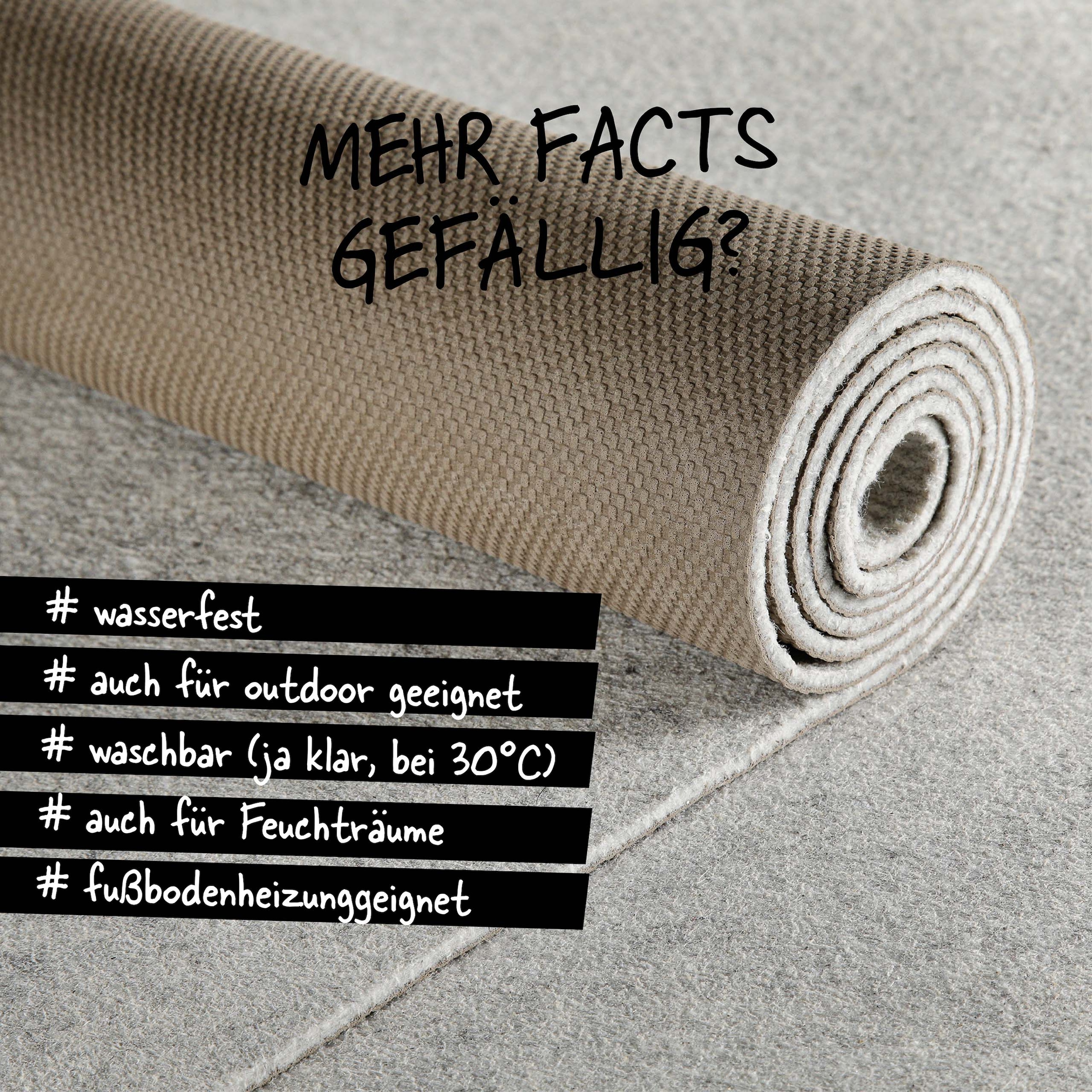 Wecon home Antirutsch Teppichunterlage »RugPad Premium« Teppichunterlage, Anti-Rutsch-Matte, Komfort, Schutz