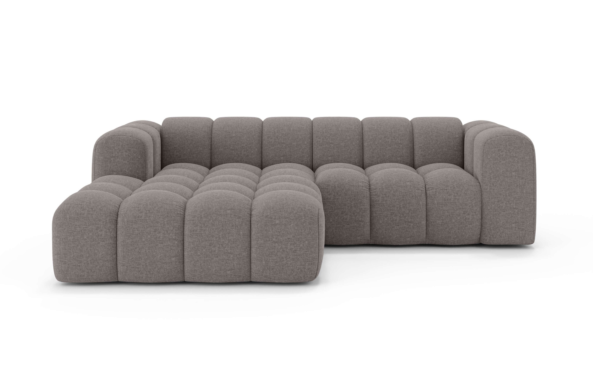 OTTO home Ecksofa »KALLIE Design-Sofa mit Wellenunterfederung, Bubble-Optik, 248/186/72cm« moderne Steppung, hoher Sitzkomfort und modernes Design