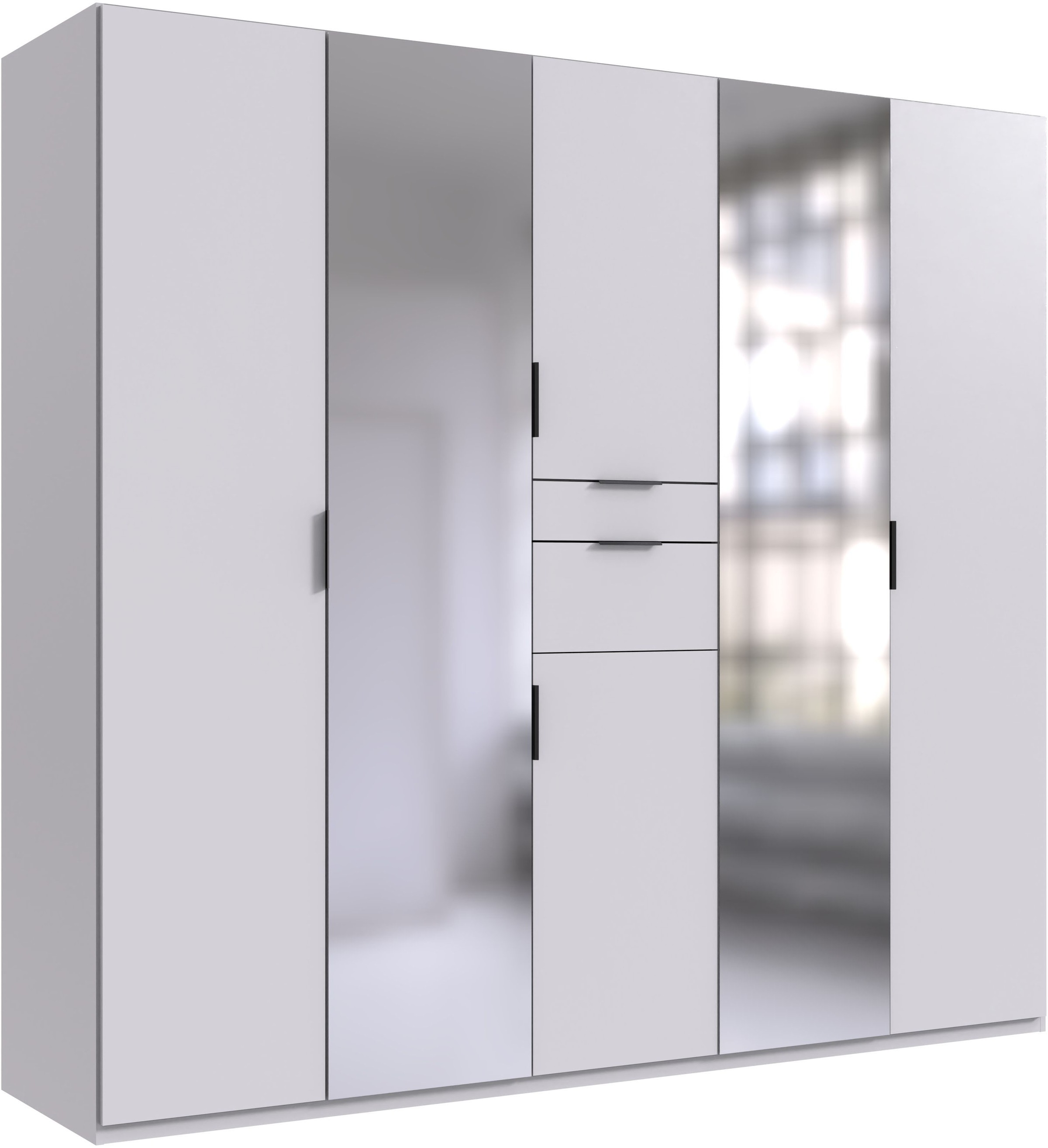 Wimex Drehtürenschrank »Moldau Kleiderschrank mit Spiegel Schlafzimmerschrank Bestseller«, Wähle deine Innenausstattung fertig konfiguriert im Schrank