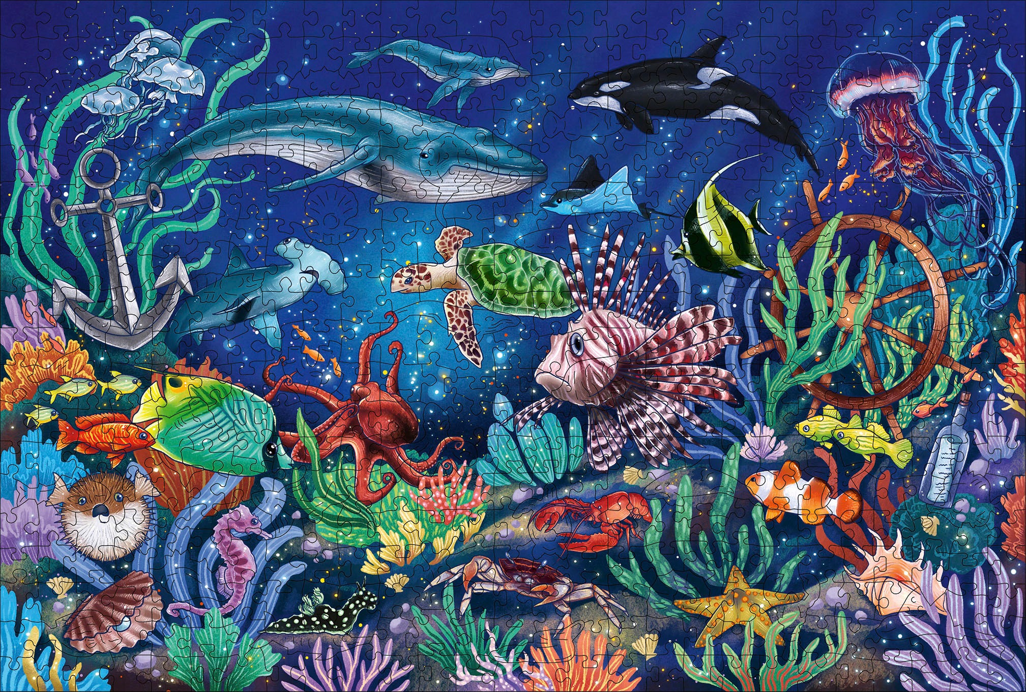 Ravensburger Puzzle »Wooden, Unten im Meer«, Made in Europe