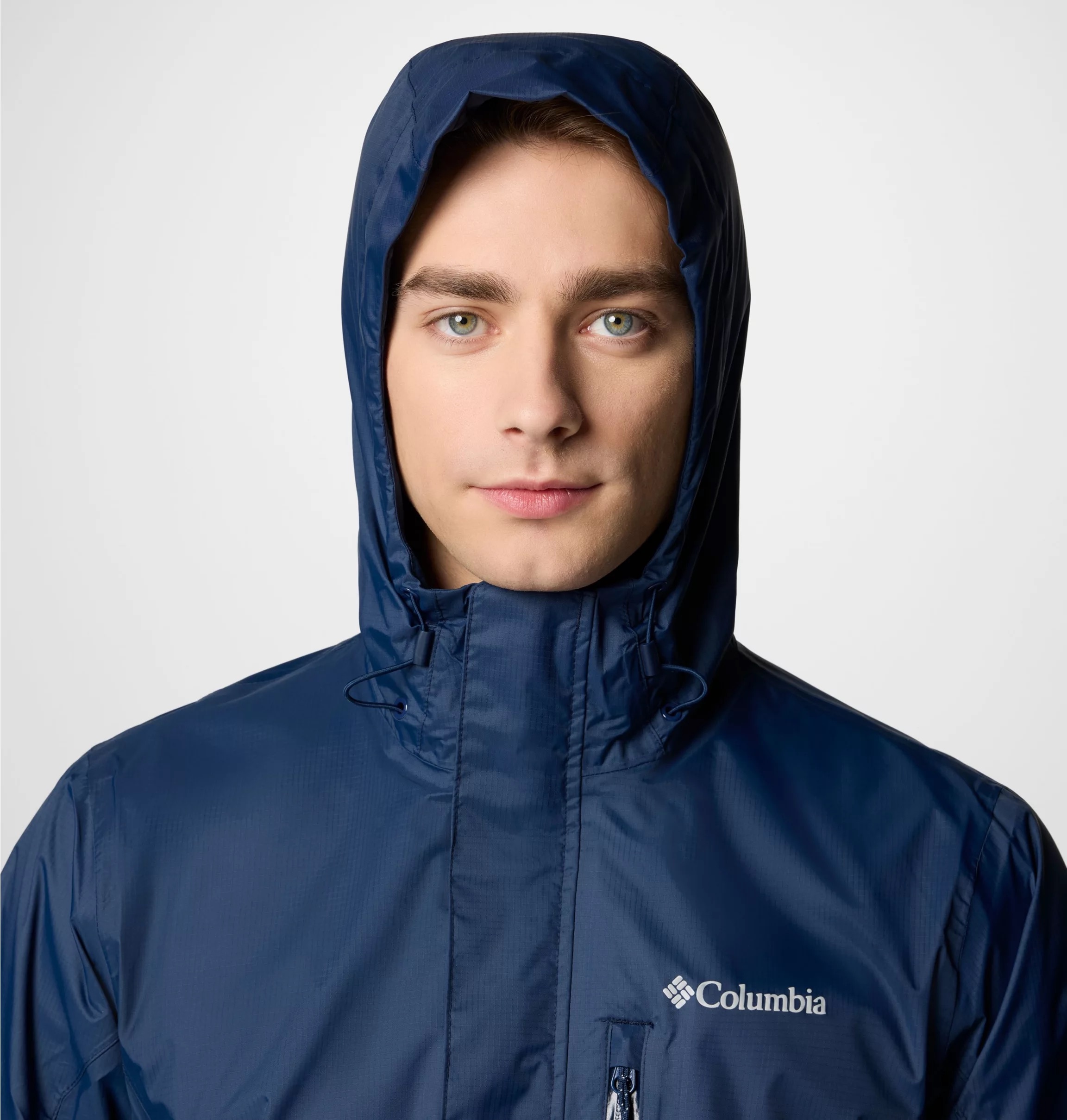 Columbia Regenjacke »Pouring Adventure III Jacket« sportliche Logostickerei, wasserdichtes und winddichtes Material