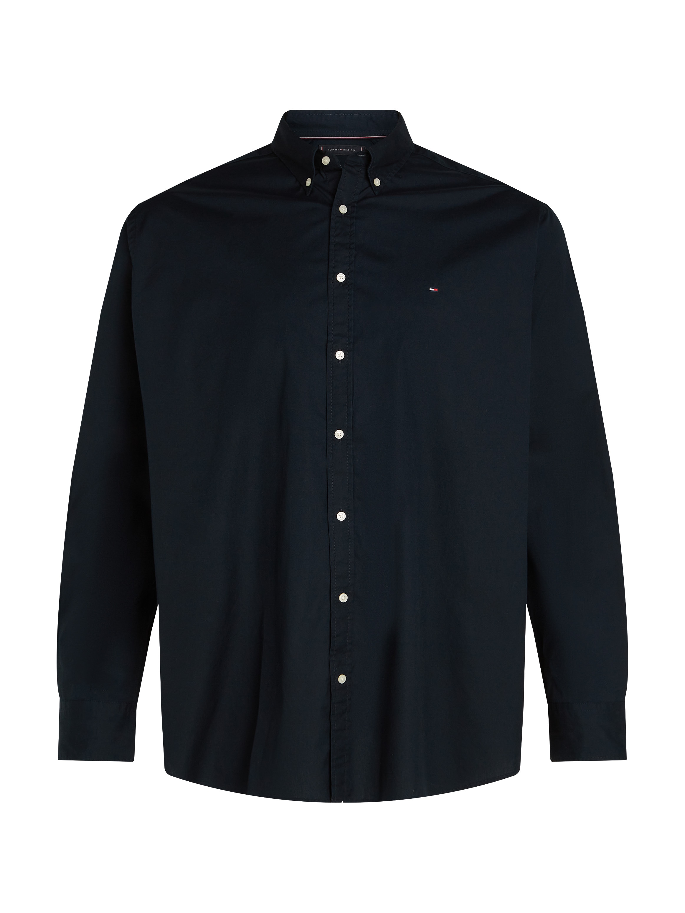 Tommy Hilfiger Big & Tall Langarmhemd »BT-FLEX POPLIN SOLID RF SHIRT-B«, Große Größen