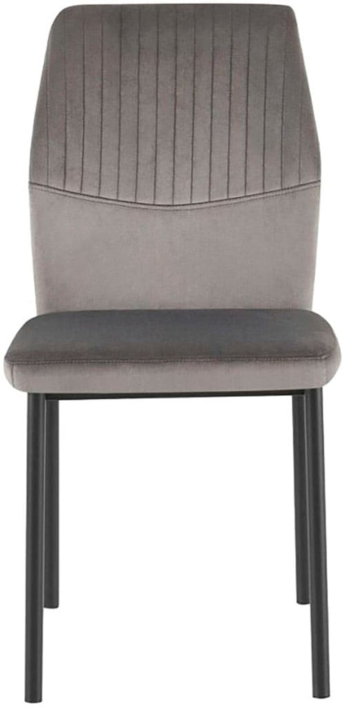 OTTO home Esszimmerstuhl »Nora, 4er-Set« (Set) 4 Stk.moderne Samtstühle mit Kontrastnähten und schwarzem Metallgestell