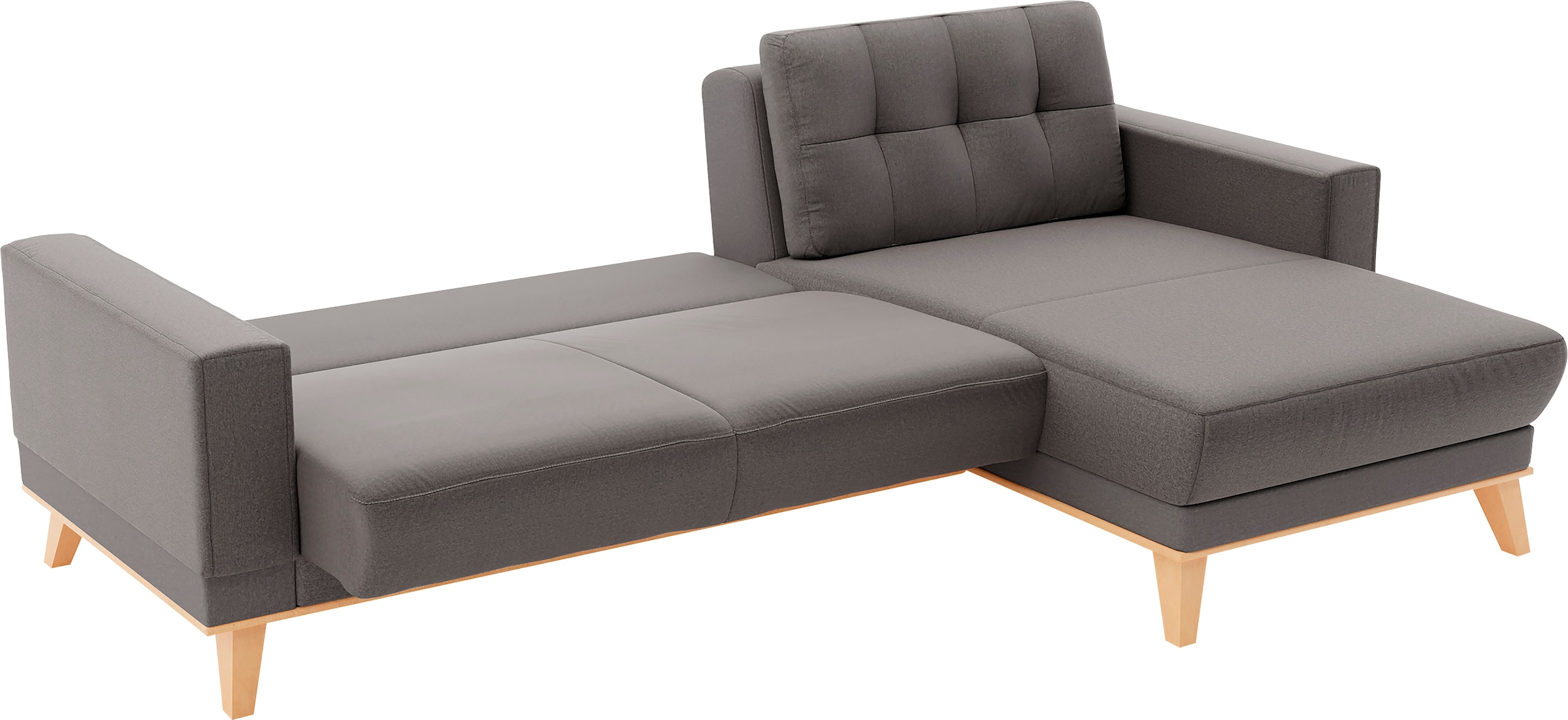 sit&more Ecksofa »Lavida L-Form«, wahlweise mit Kippfunktion und Bettkasten