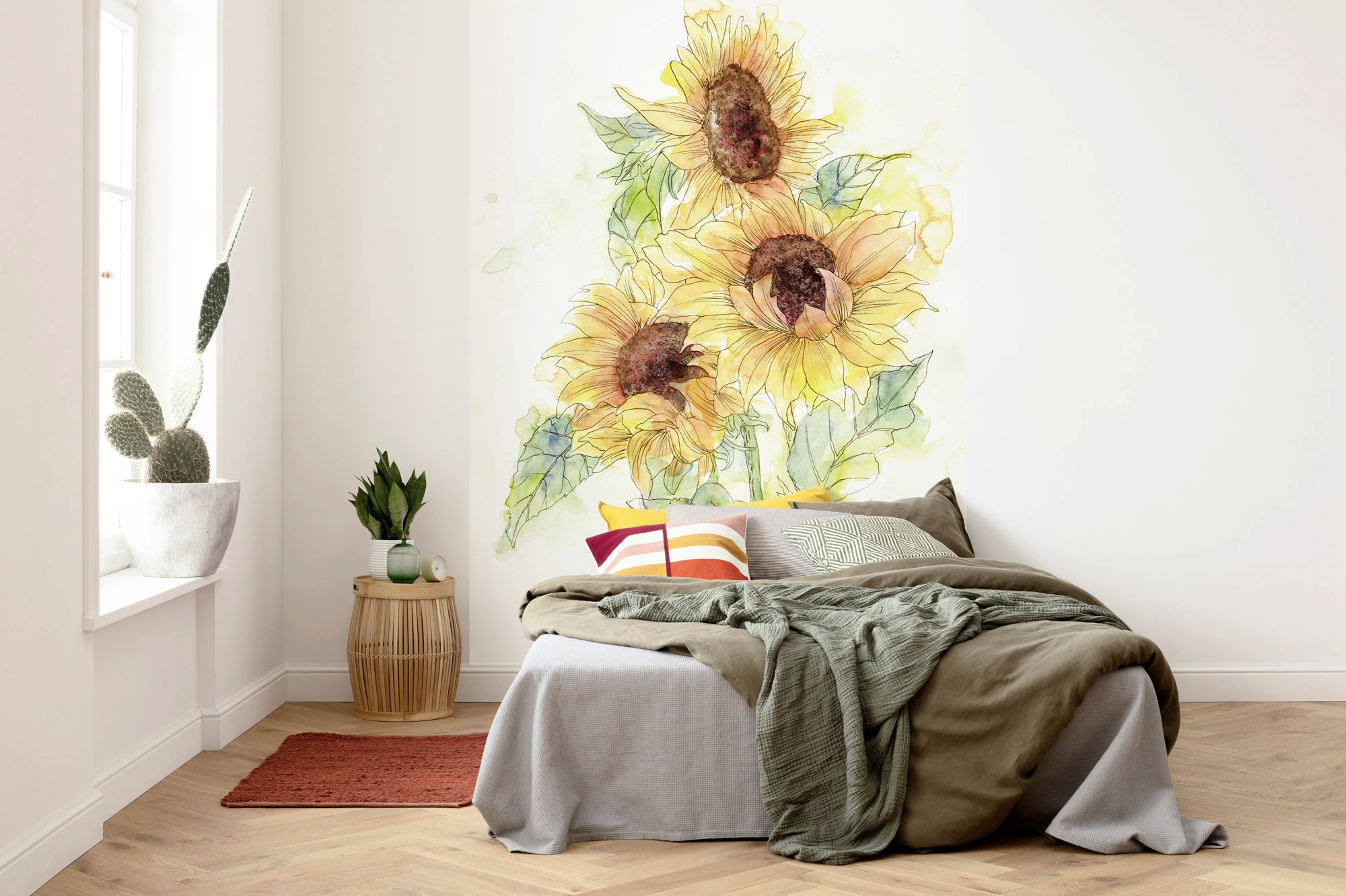 Komar Vliestapete »Digitaldruck Vlies -  Girasol - Größe 200 x 250 cm« bedruckt glatt Wohnzimmer, Schlafzimmer