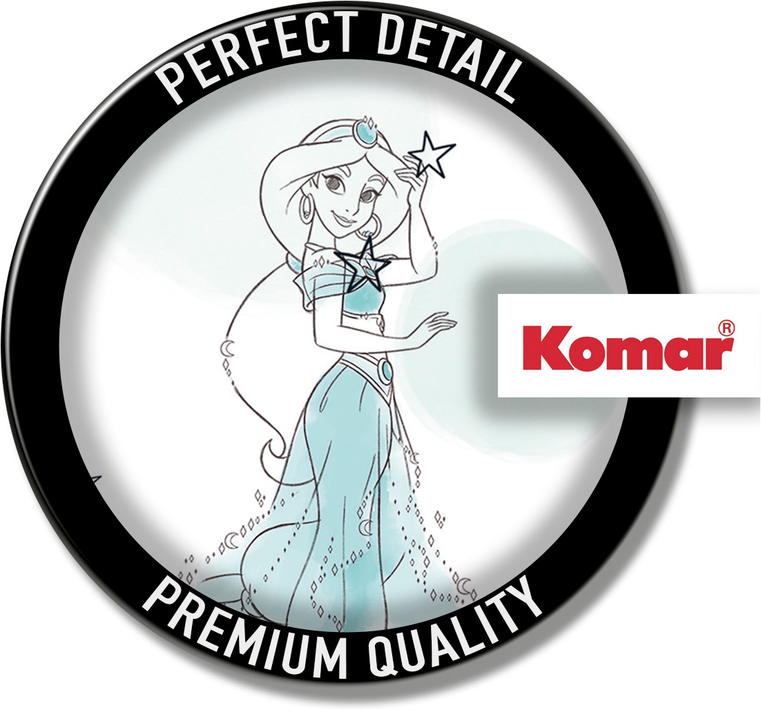 Komar Vliestapete »Princess Pretty Pastel« bedruckt glatt Rolle mit 53 x 1005 cm