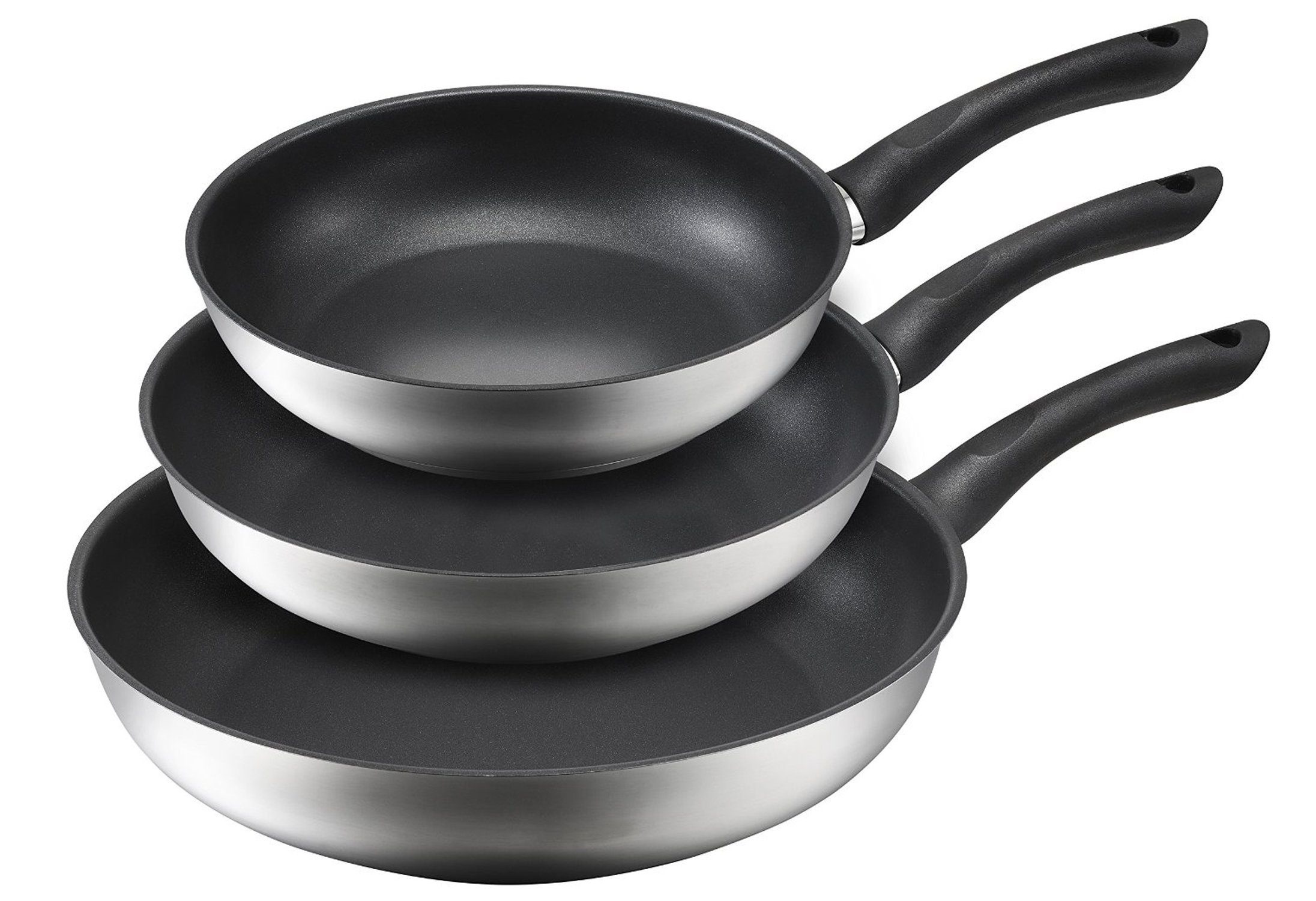 Kopf Pfannen-Set »Alfons«, Edelstahl, (Set, 3 tlg.), aus Edelstahl, Induktion