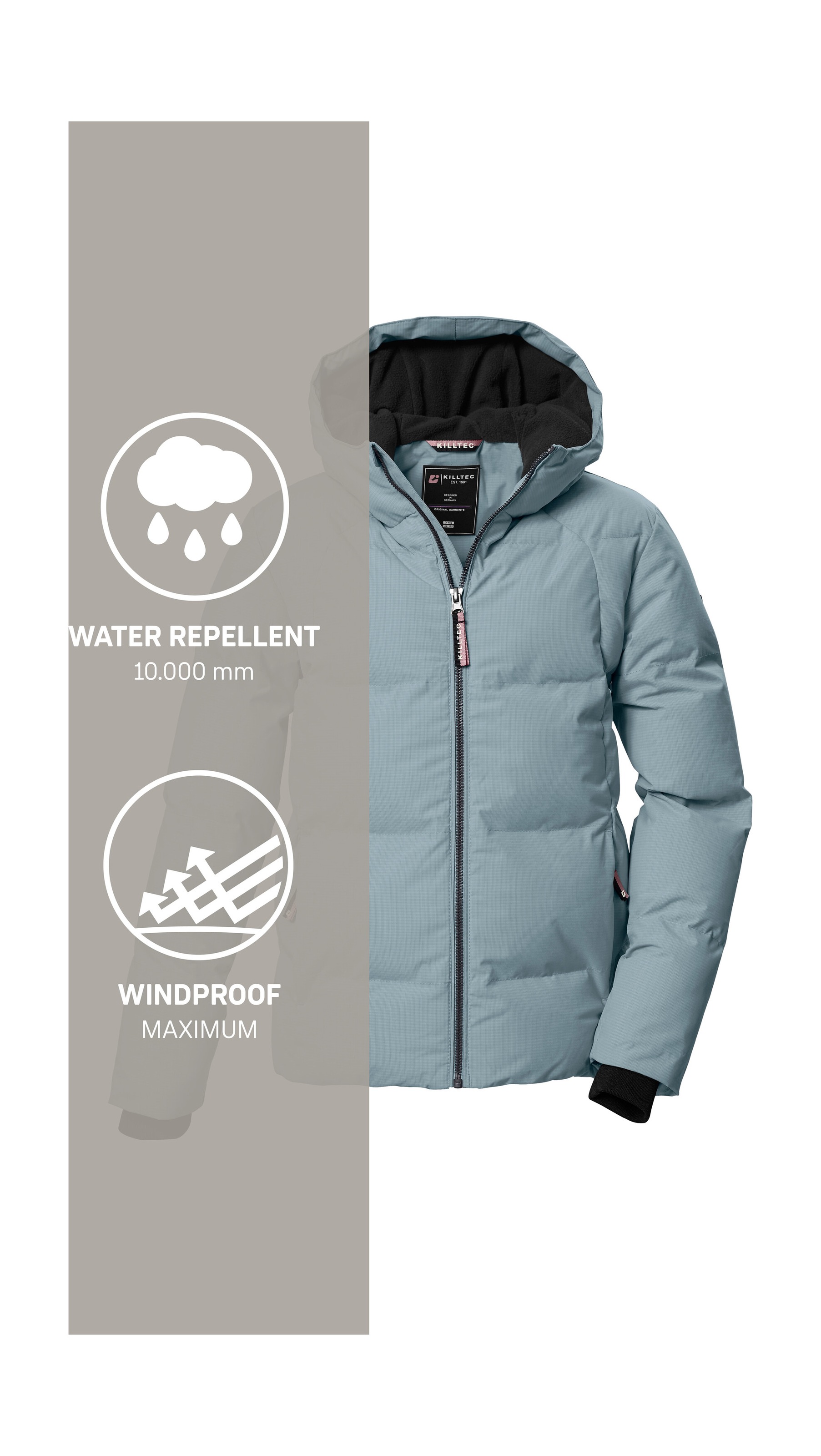 Killtec Steppjacke »KOW 357 GRLS QLTD JCKT« Wasserabweisende Mädchenjacke mit Kapuze, atmungsaktiv, warm