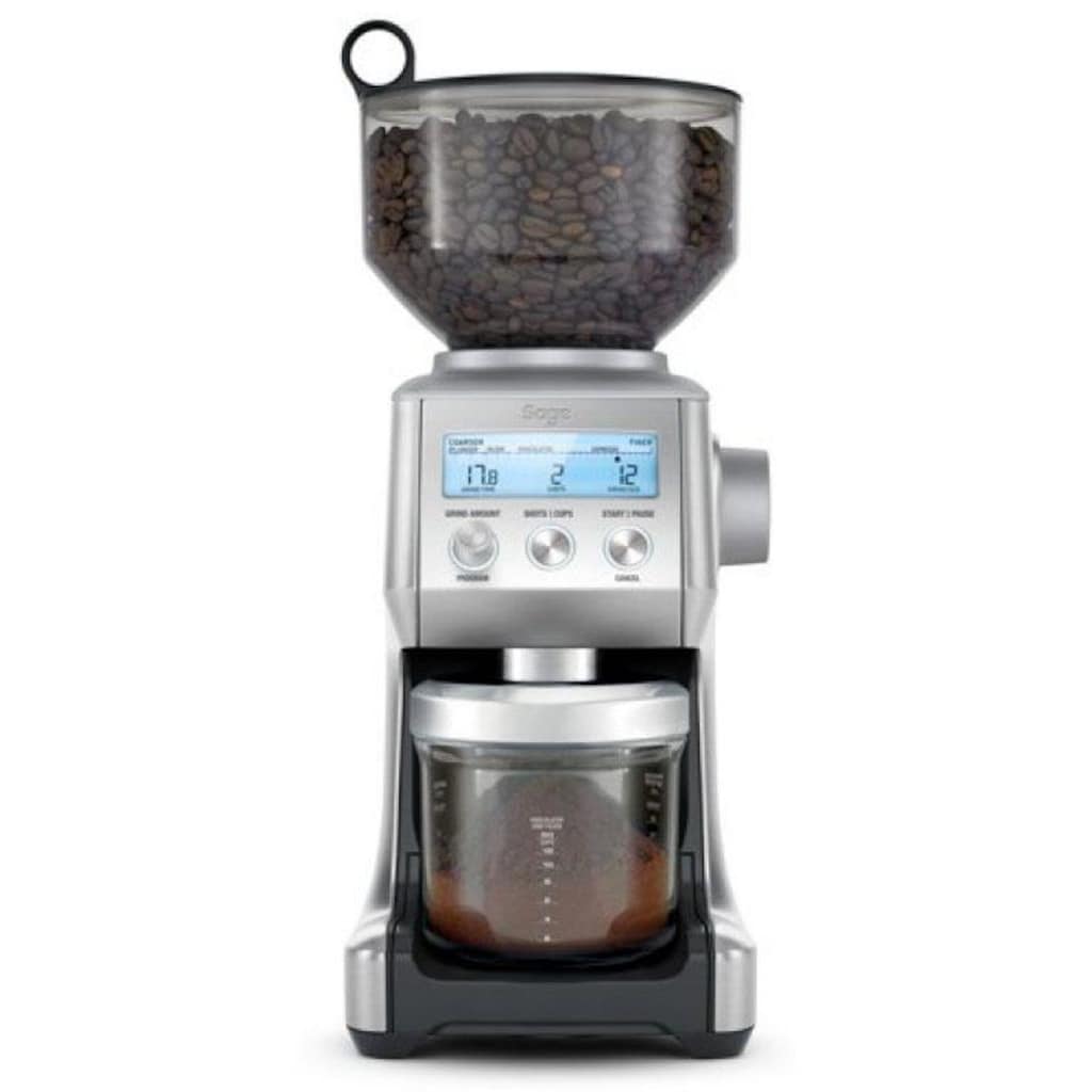 Sage Kaffeemühle »The Smart Grinder Pro, SCG820BSS4EEU1«, 165 W, Kegelmahlwerk, 450 g Bohnenbehälter