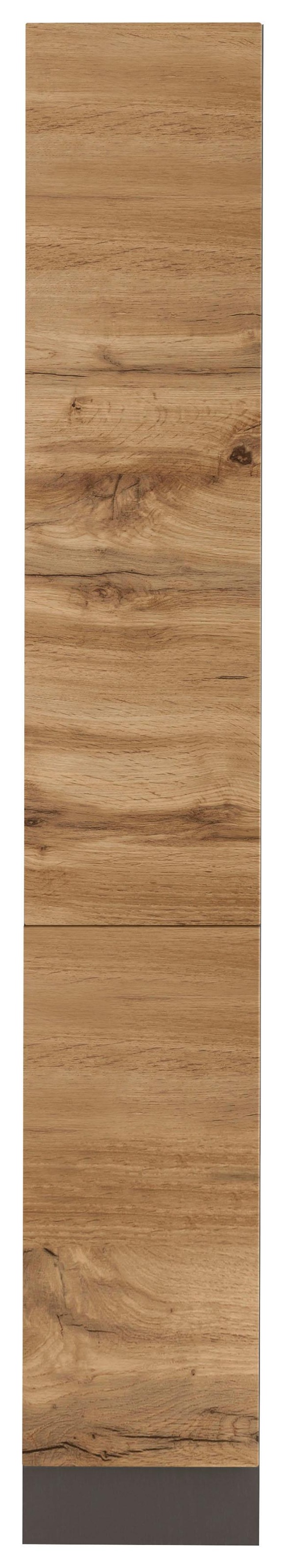 KOCHSTATION Anbauregal »KS-Tulsa« 30 cm breit, 200 cm hoch, mit 5 Fächern, MDF Front