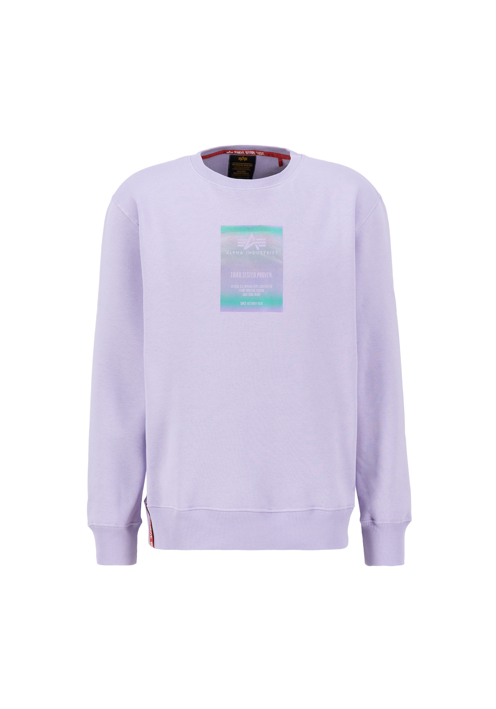 Alpha Industries Sweater »Alpha Industries Men - Sweatshirts Rainbow Refl. Label Sweater«
