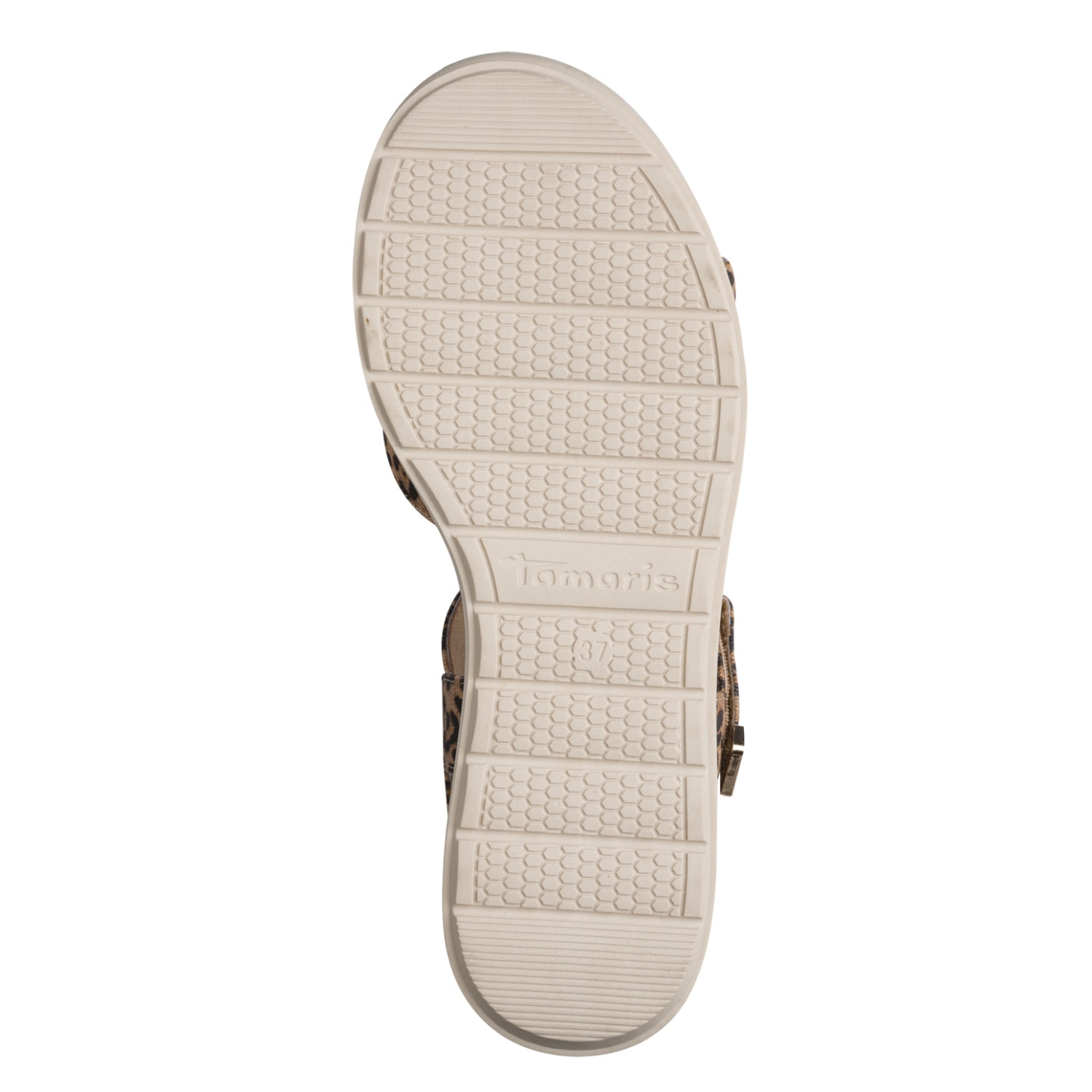 Tamaris Riemchensandale  Sommerschuh, Plateausandalette im angesagten Leo-Look
