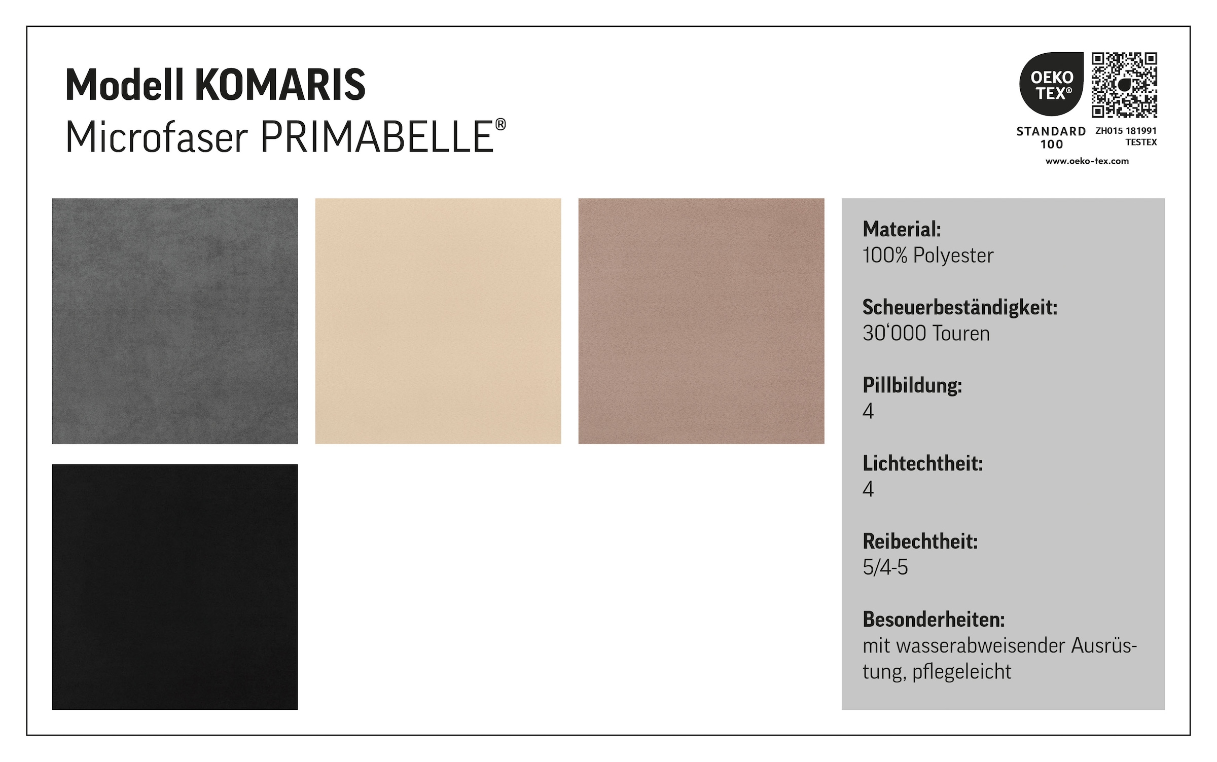 COTTA Polstergarnitur »Komaris U-Form«, (Set), Set bestehend aus: Wohnlandschaft mit Kopfteilverstellung & Hocker