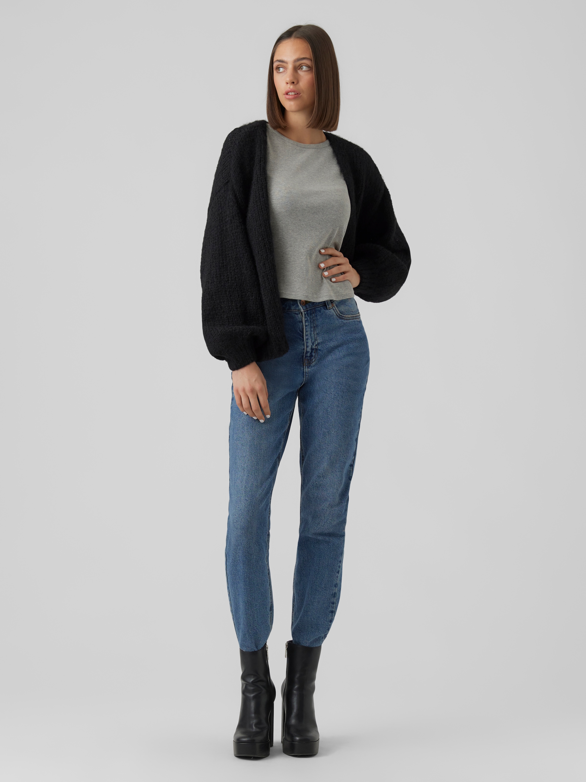 Vero Moda Strickjacke »VMMAYBE LS OPEN CARDIGAN GA REP«