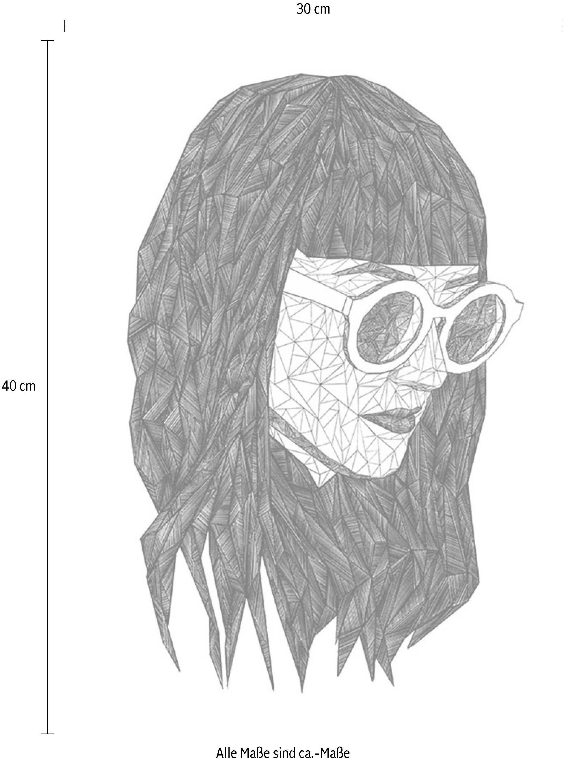 Komar Bild »Grid Monochrome« Porträts 1 Stk. tlg. Wandbild zur Dekoration - ohne Rahmen