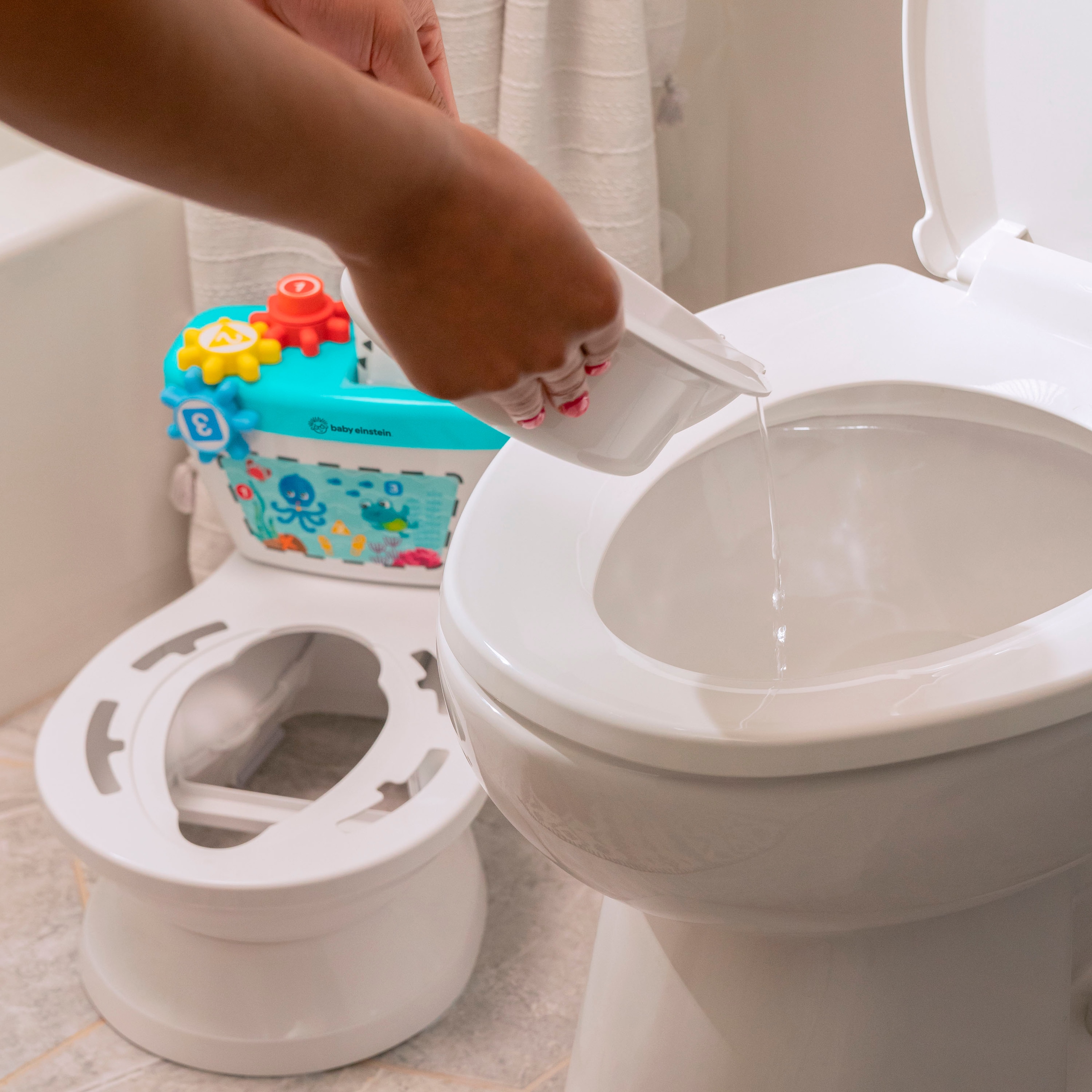 Baby Einstein Toilettentrainer »Geared for Success™ 2-in-1 Potty Training System«, mit Sound