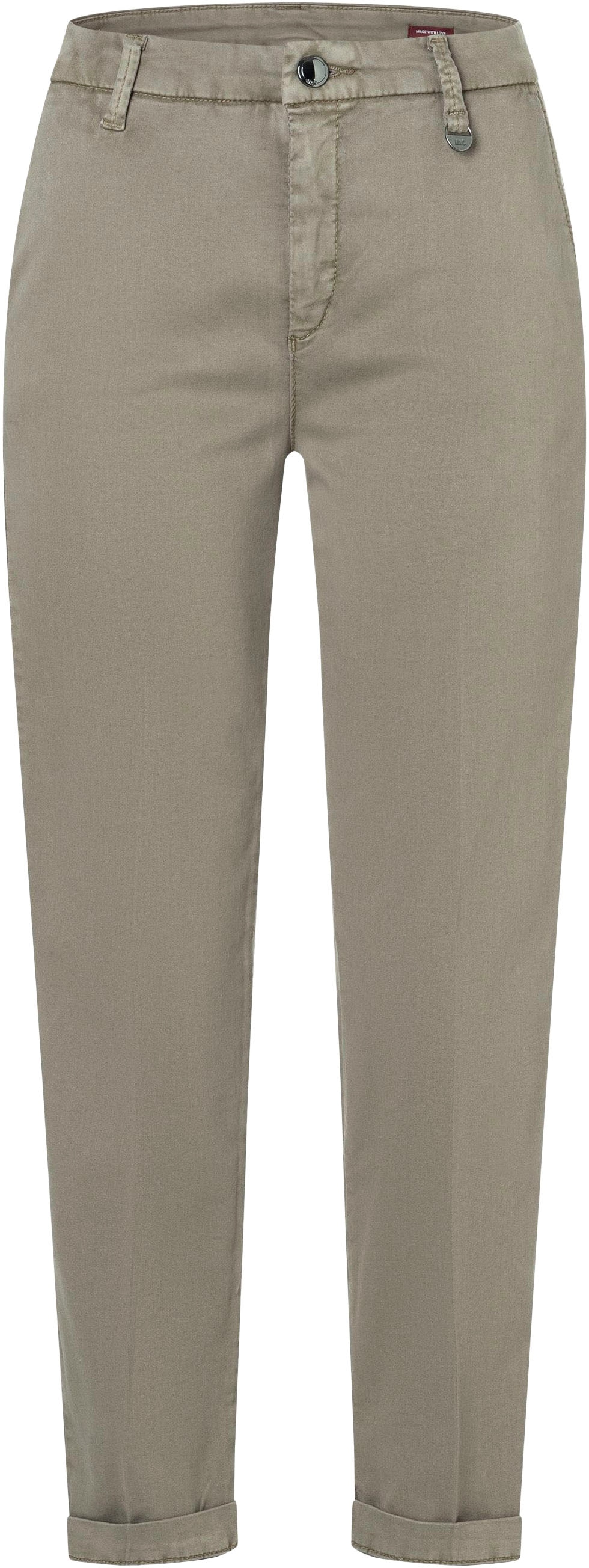 MAC Chinohose »CHINO turn up«, mit dezentem Glanz, elegant und sportiv zugleich